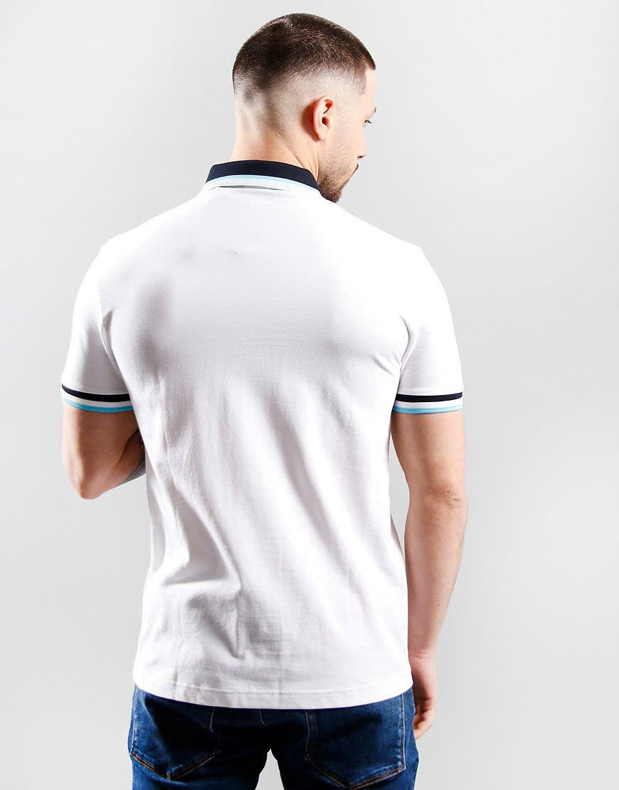 Áo Polo Chính Hãng - Hugo BOSS Paddy Polo ''White/Blue'' - 50469055-255
