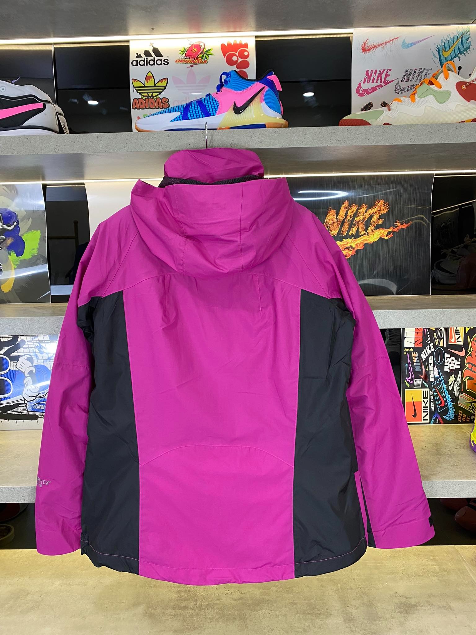 Áo Khoác Chính Hãng - The North Face Gore - Tex Tím Logo Xám - AKTNF-03