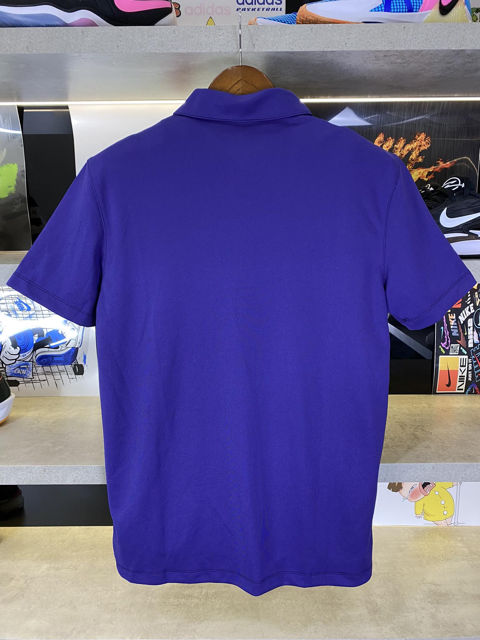 Áo Polo Chính Hãng - Nike Club Logo Football Màu Tím - CLF-016