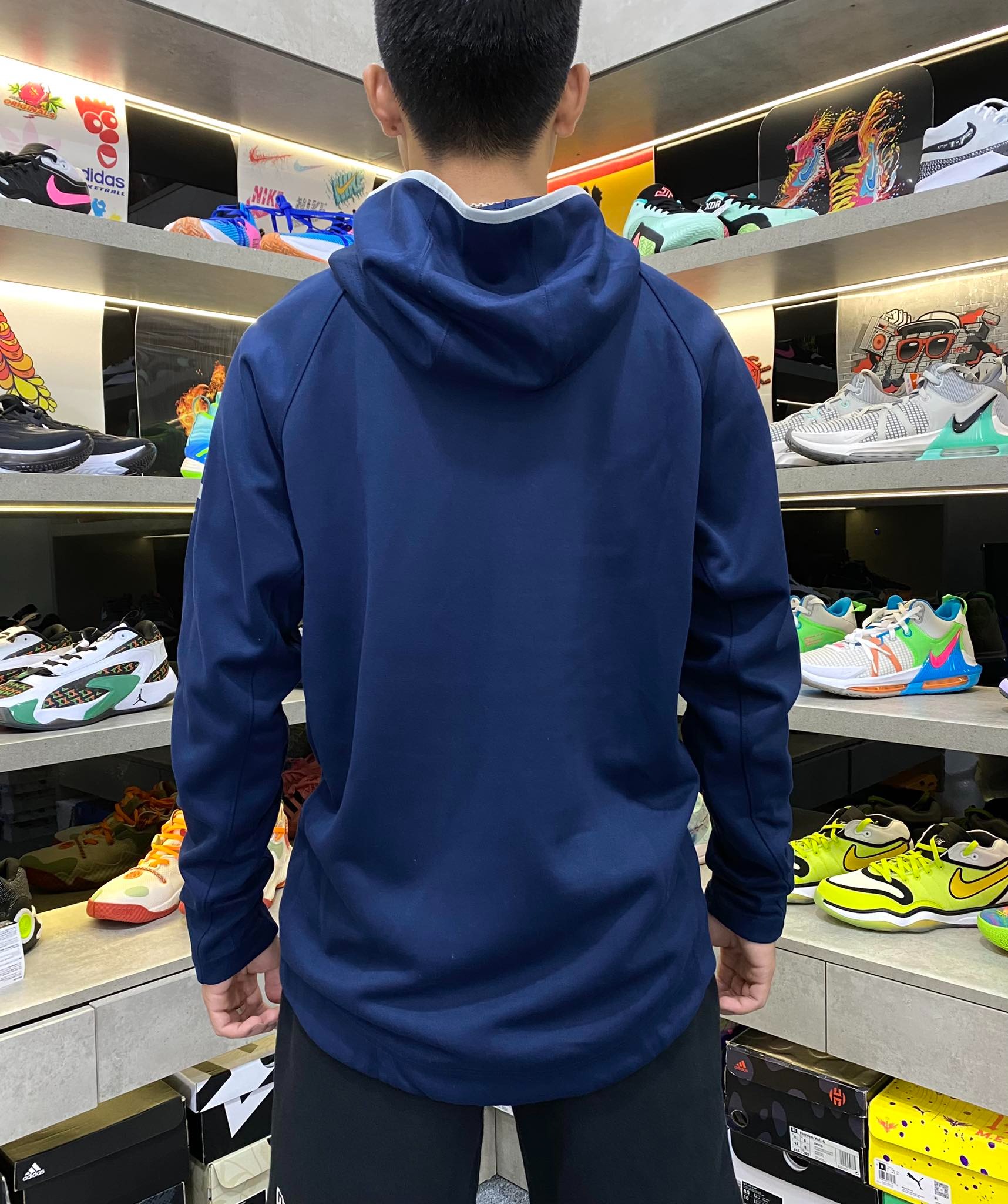 Áo Hoodie Chính Hãng - Nike Air Jordan Georgetown Hoyas Spotlight 'Navy' - 019524