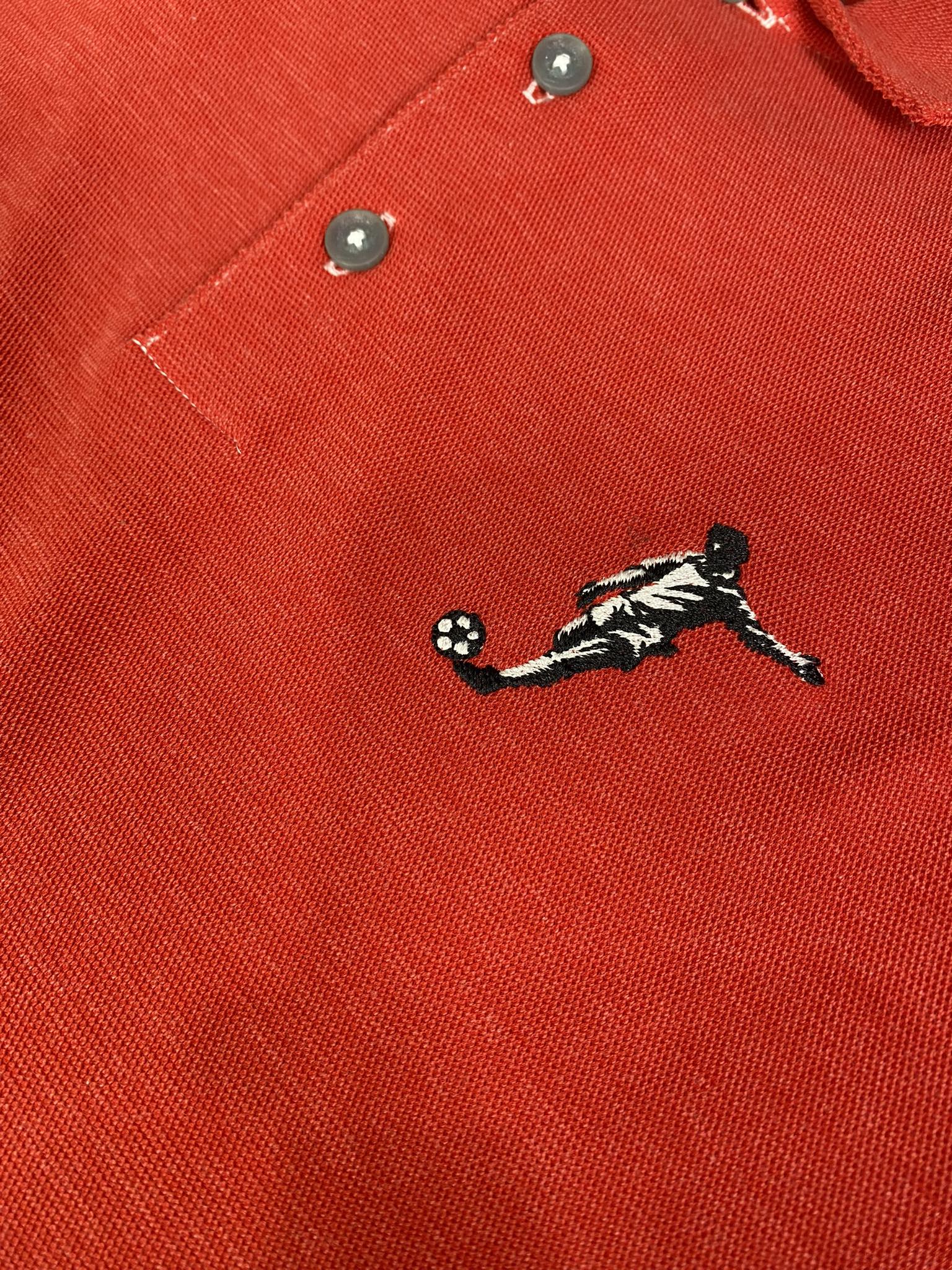 Áo Polo Chính Hãng - Nike Club Logo Football Đỏ Sáng - PNF-010