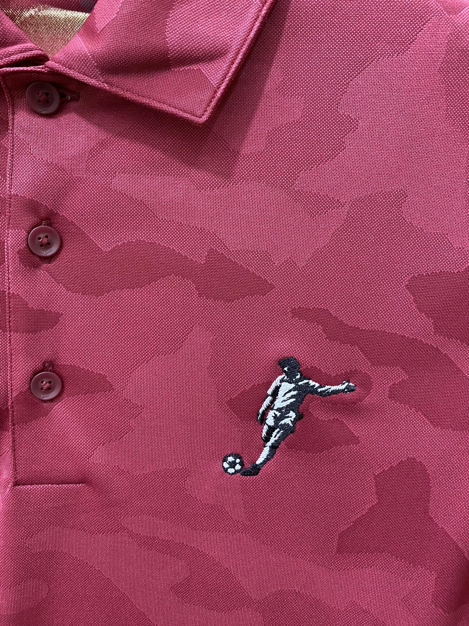 Áo Polo Chính Hãng - Nike Club Logo Football Màu Hồng Camo - CLF-01