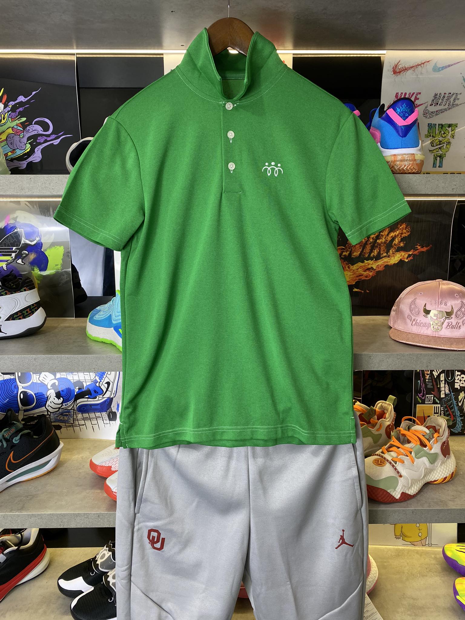 Áo Polo Chính Hãng - Áo Nike Basic Three People '' Xanh Lá Cây''  - NI007