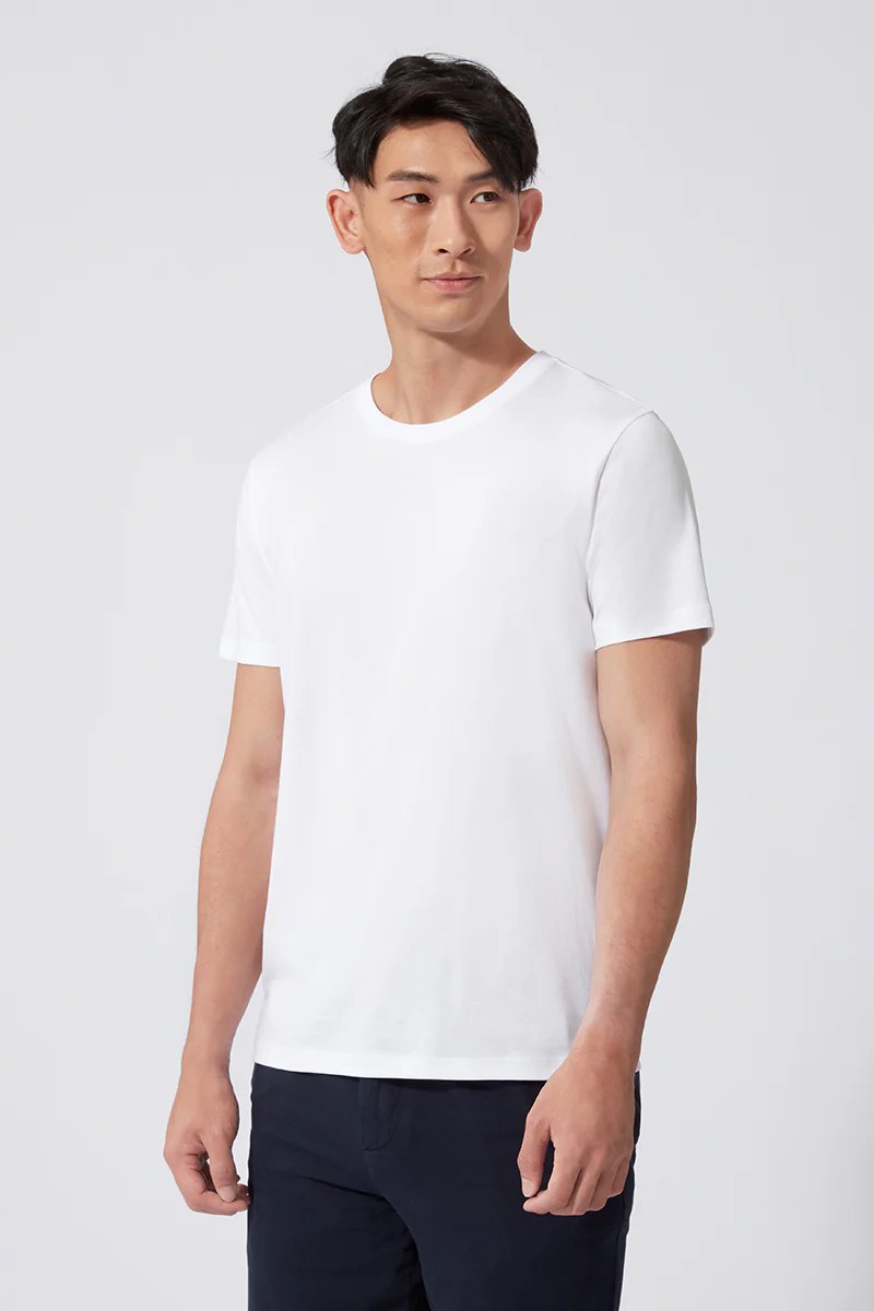 Áo Tshirts Chính Hãng - SuperSoft Crew Neck Tee White - SSCrew