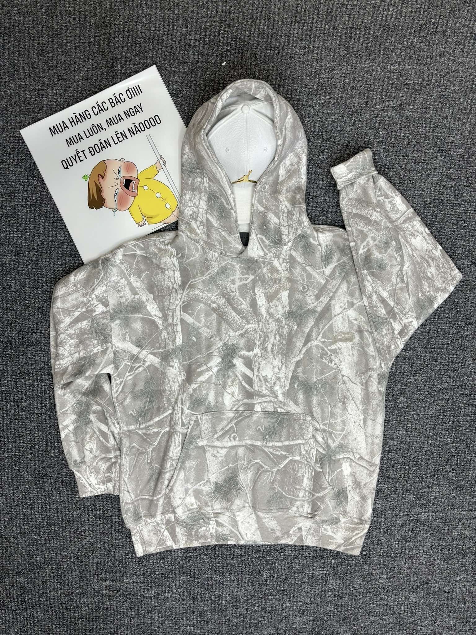 Áo Hoodie Chính Hãng - Abercrombie Essential Popover Hoodie Camo - 122-488-00363-108