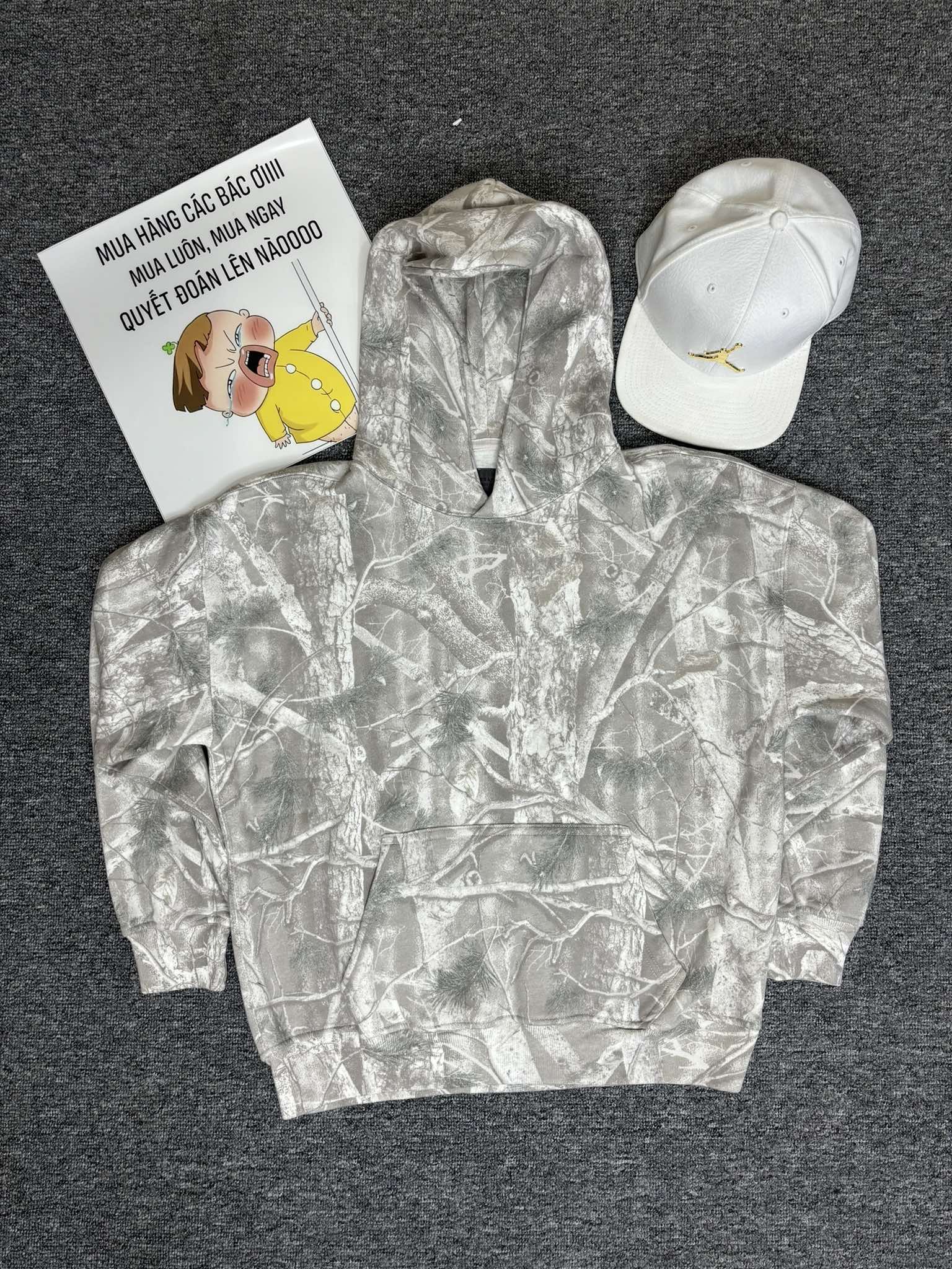 Áo Hoodie Chính Hãng - Abercrombie Essential Popover Hoodie Camo - 122-488-00363-108