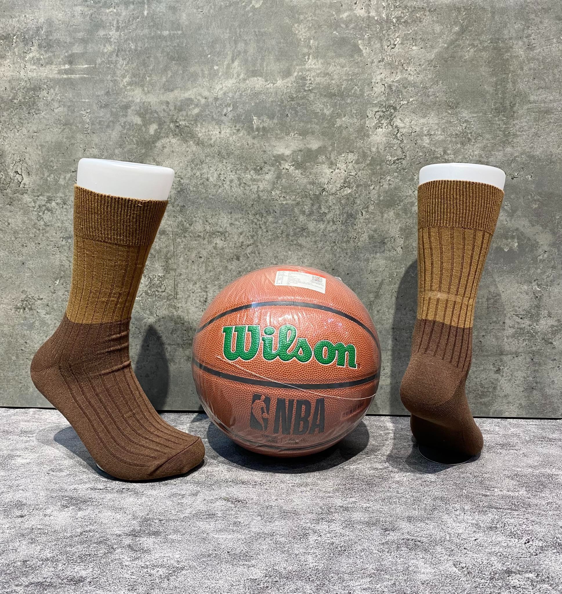 Phụ Kiện Chính Hãng - Tất Uniqlo Heattech Color Block Socks 'Brown' (5 đôi/pack ) - TUQ-009