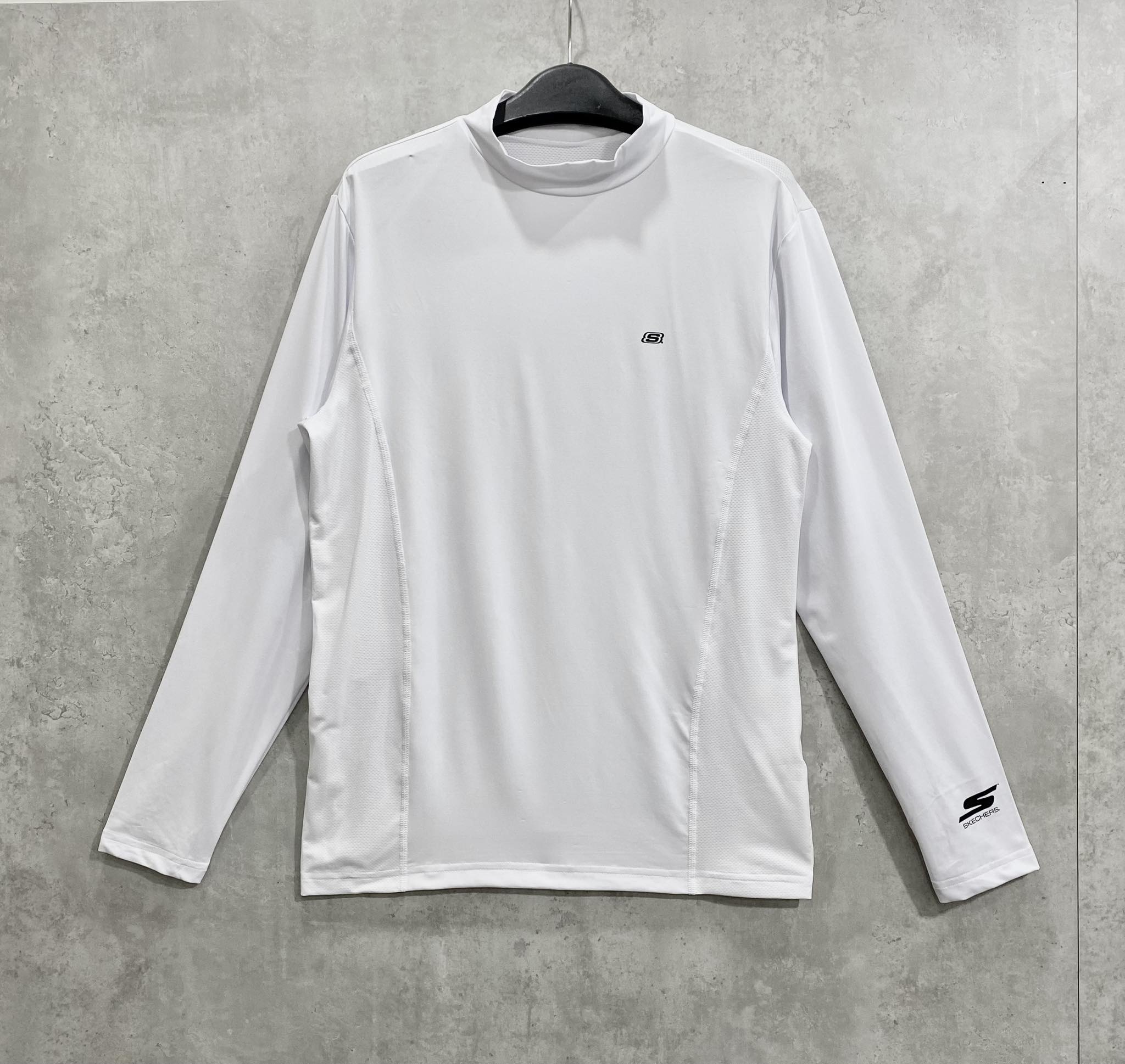 Áo Sweater Chính Hãng - Áo Training Nam/Nữ Skechers Thun Thể Thao 'White' - ATN-04