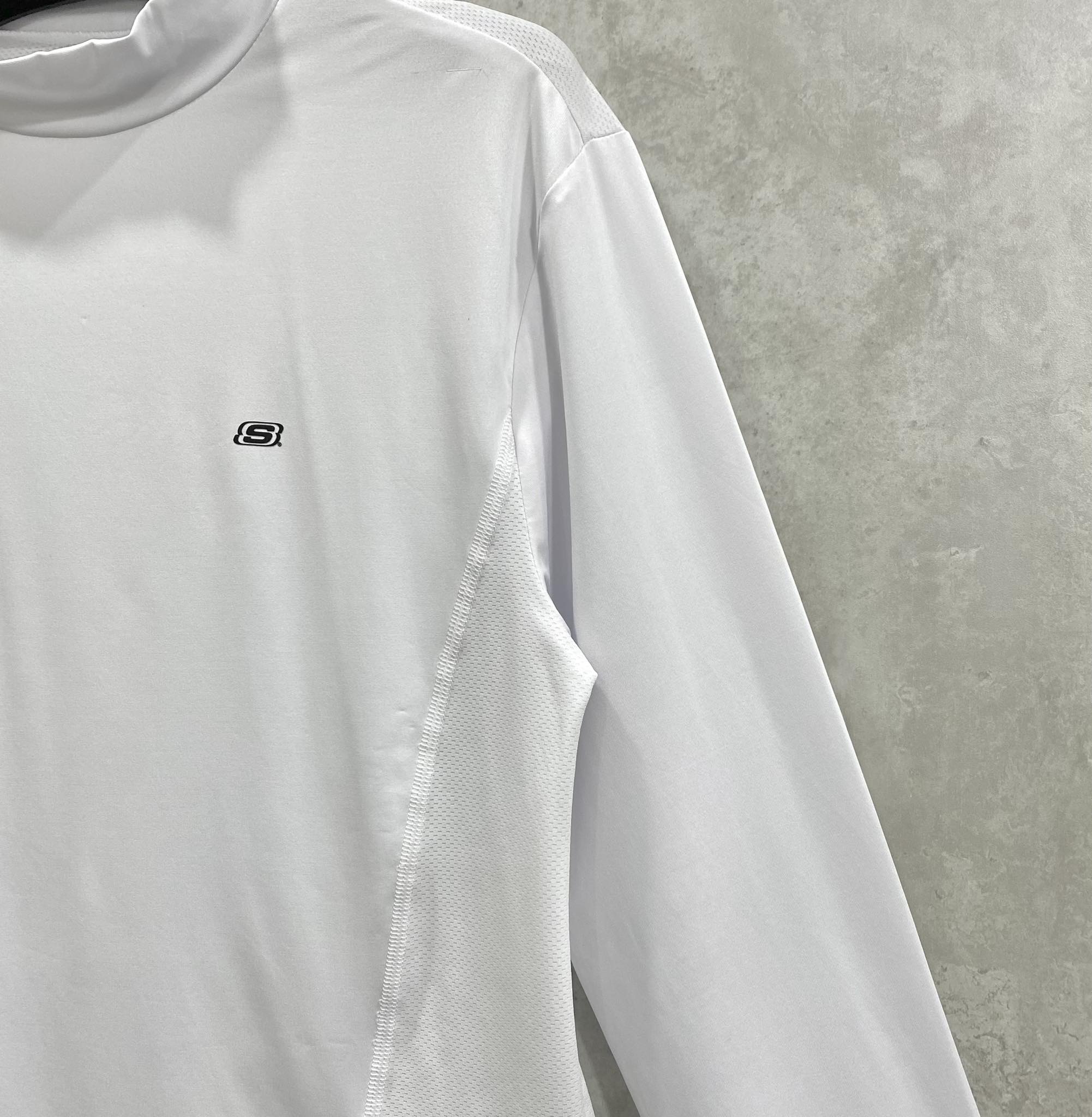 Áo Sweater Chính Hãng - Áo Training Nam/Nữ Skechers Thun Thể Thao 'White' - ATN-04