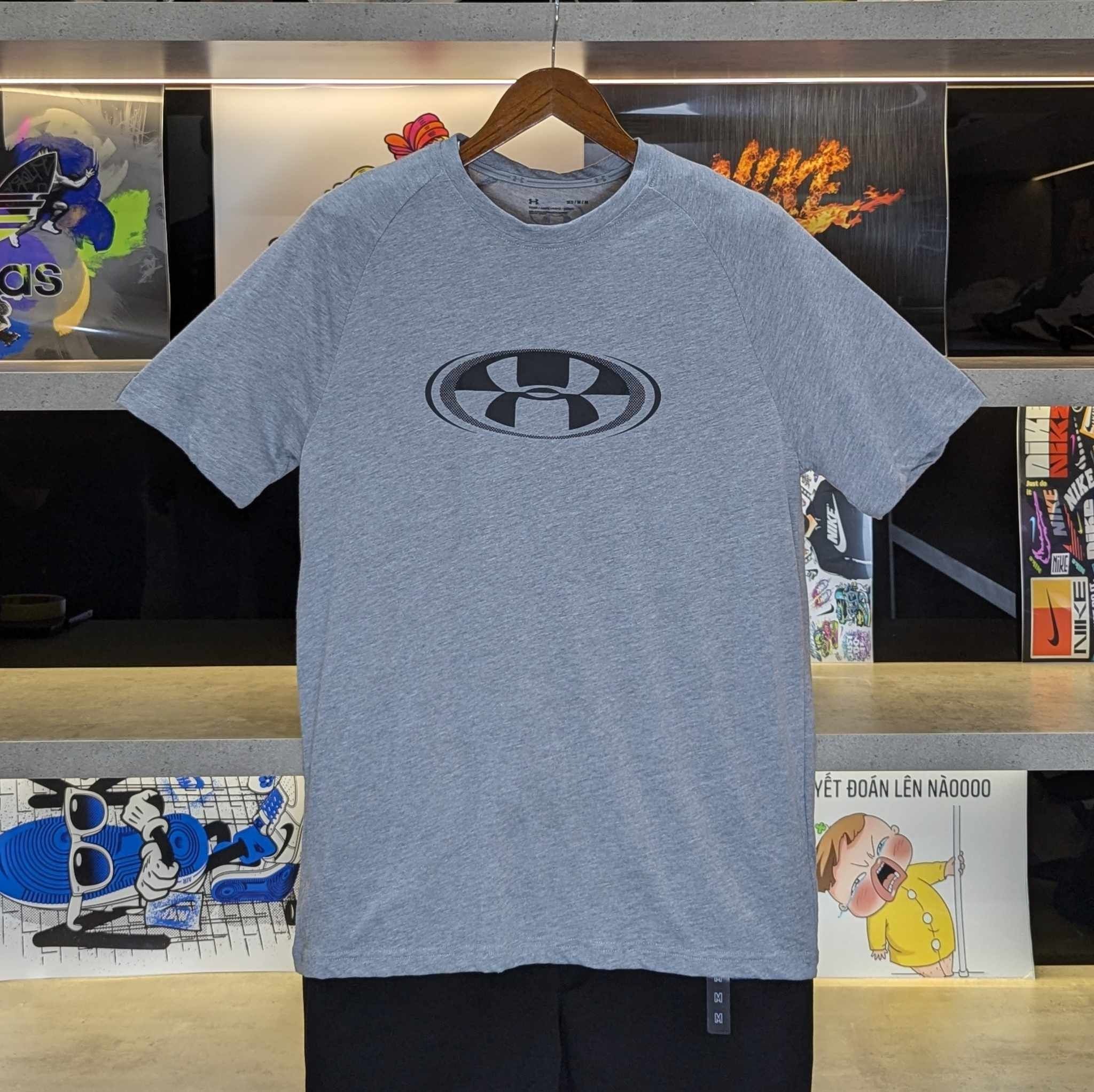 ÁO TSHIRTS CHÍNH HÃNG - Áo Thun Men’s T-Shirt Under Armour GL Xám - UND-01