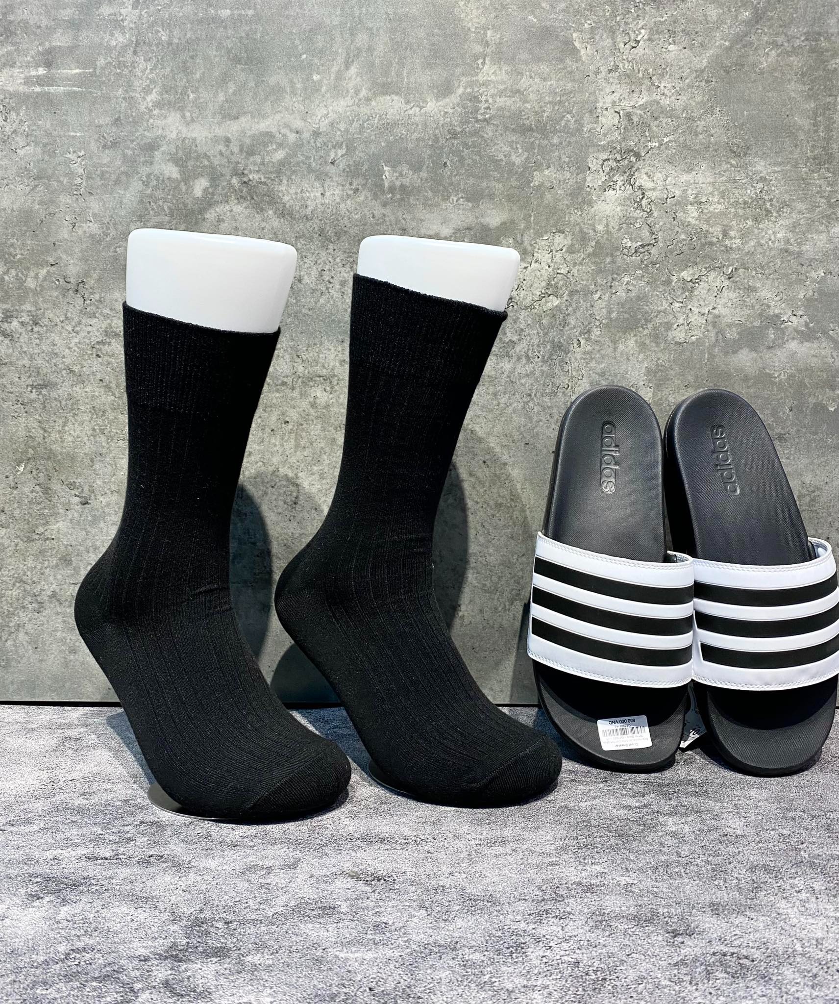 Phụ Kiện Chính Hãng - Tất Uniqlo Heattech Color Block Socks 'Black' (5 đôi/pack ) - TUQ-014
