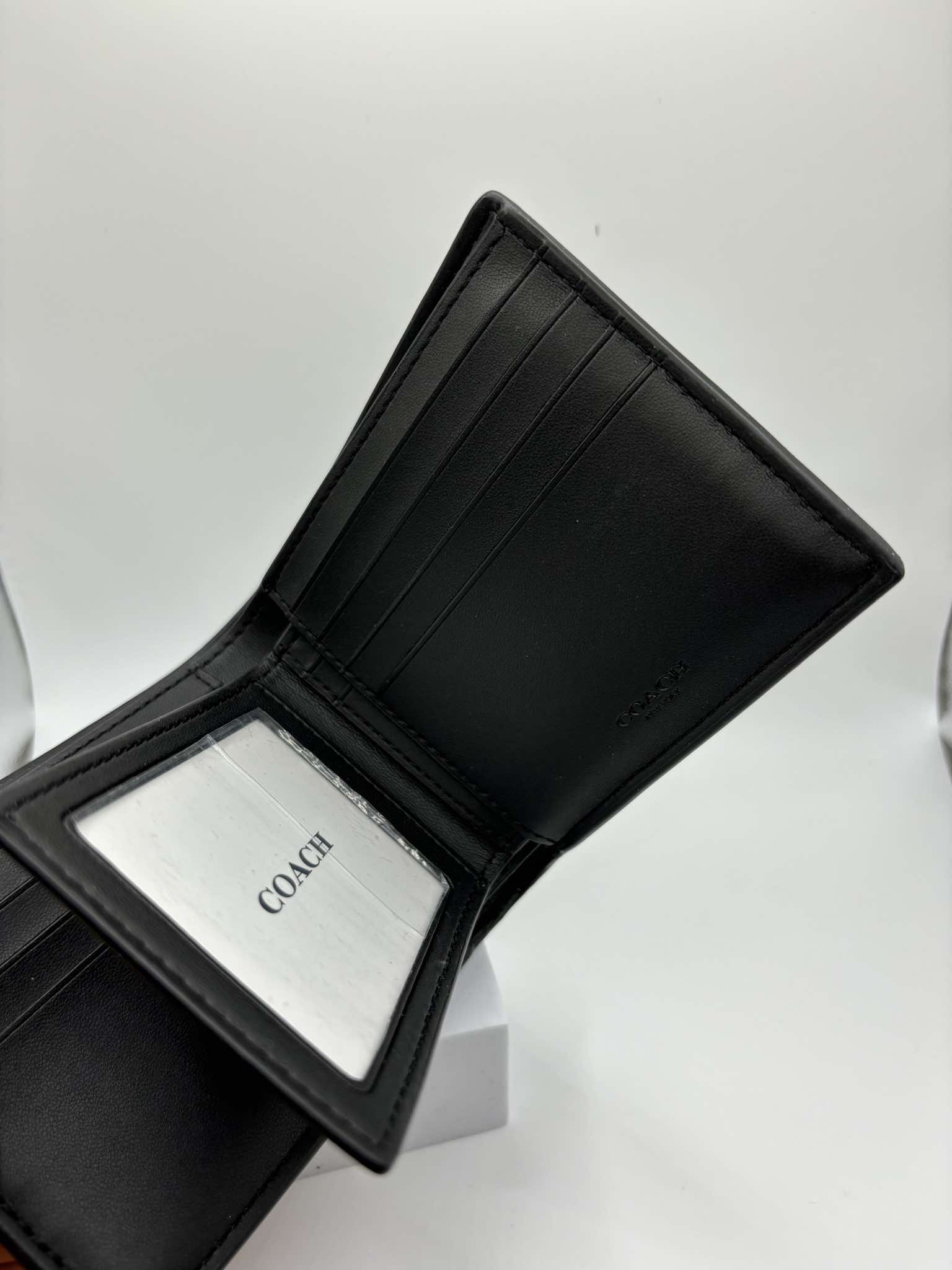 Phụ Kiện Chính Hãng - Sét Ví & Card Holder Coach 2in1 Robot 'Black' - VC28