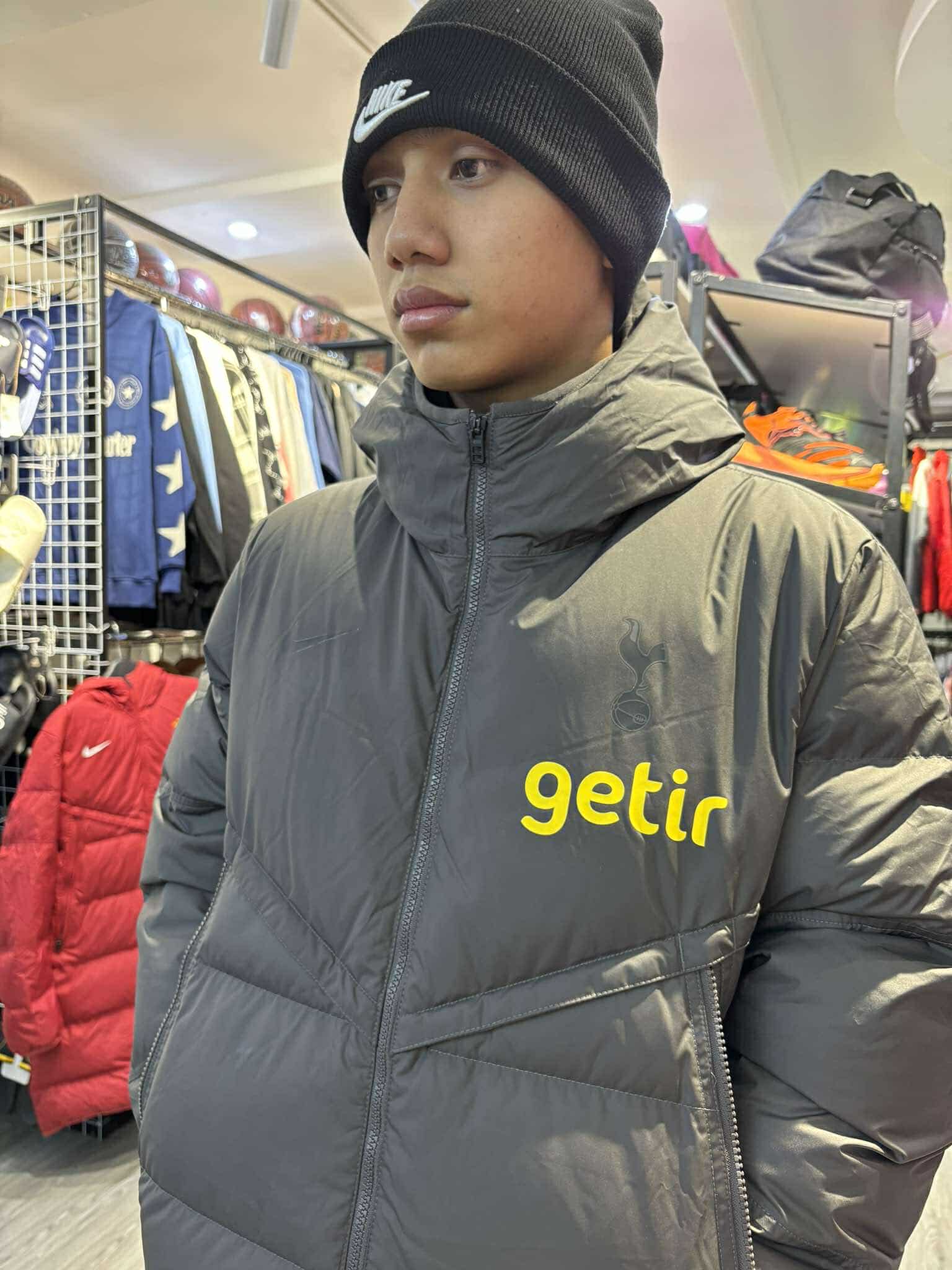 Áo Khoác Chính Hãng - Áo Khoác Nike Lông Vũ LFC Paddded Strike Jacket logo đen ''Black''- DQ0902AC