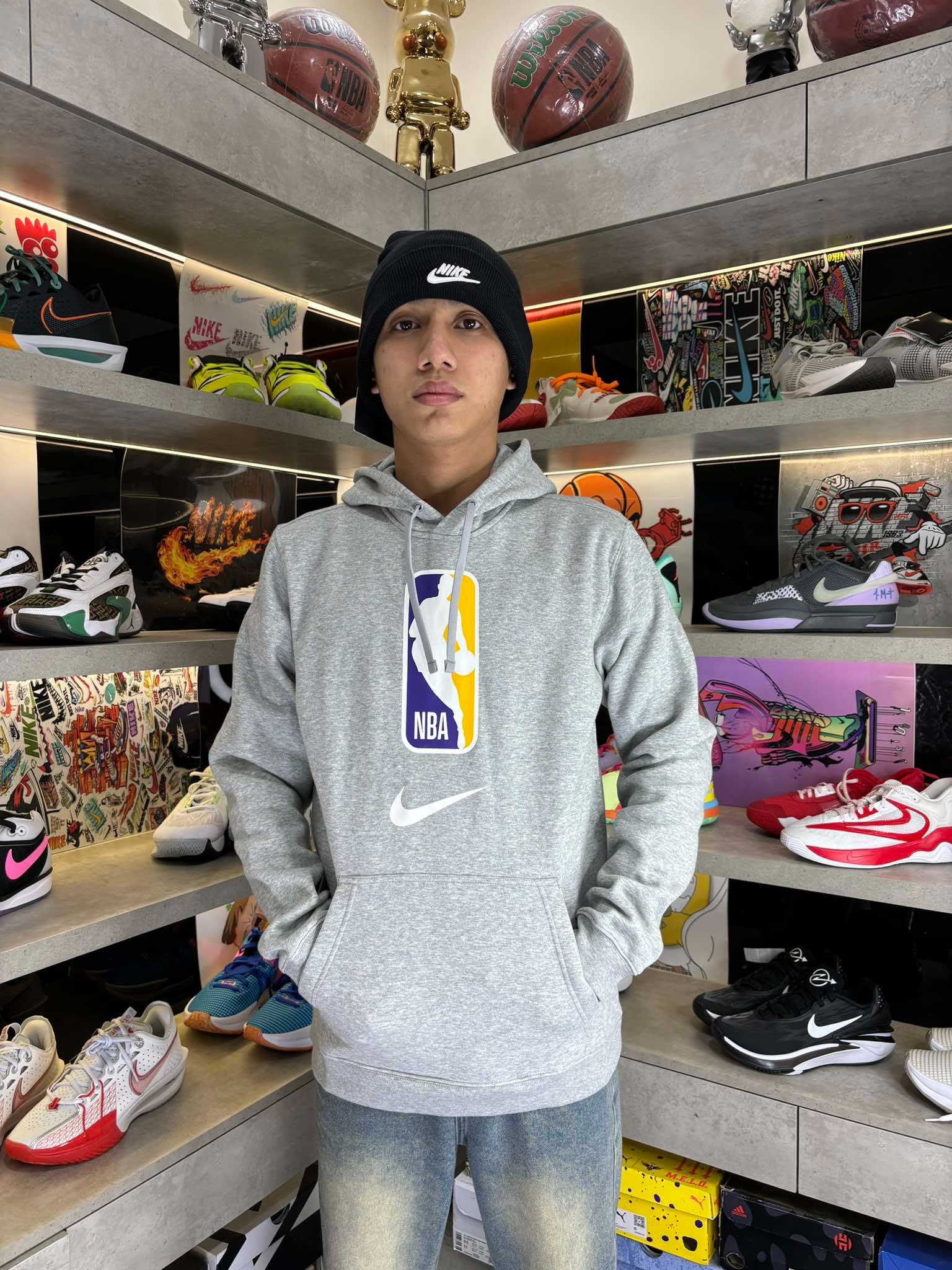 Áo Hoodie Chính Hãng - Nike NBA N31 Pullover Fleece Hoodie 'Gray' - CJ6001-066