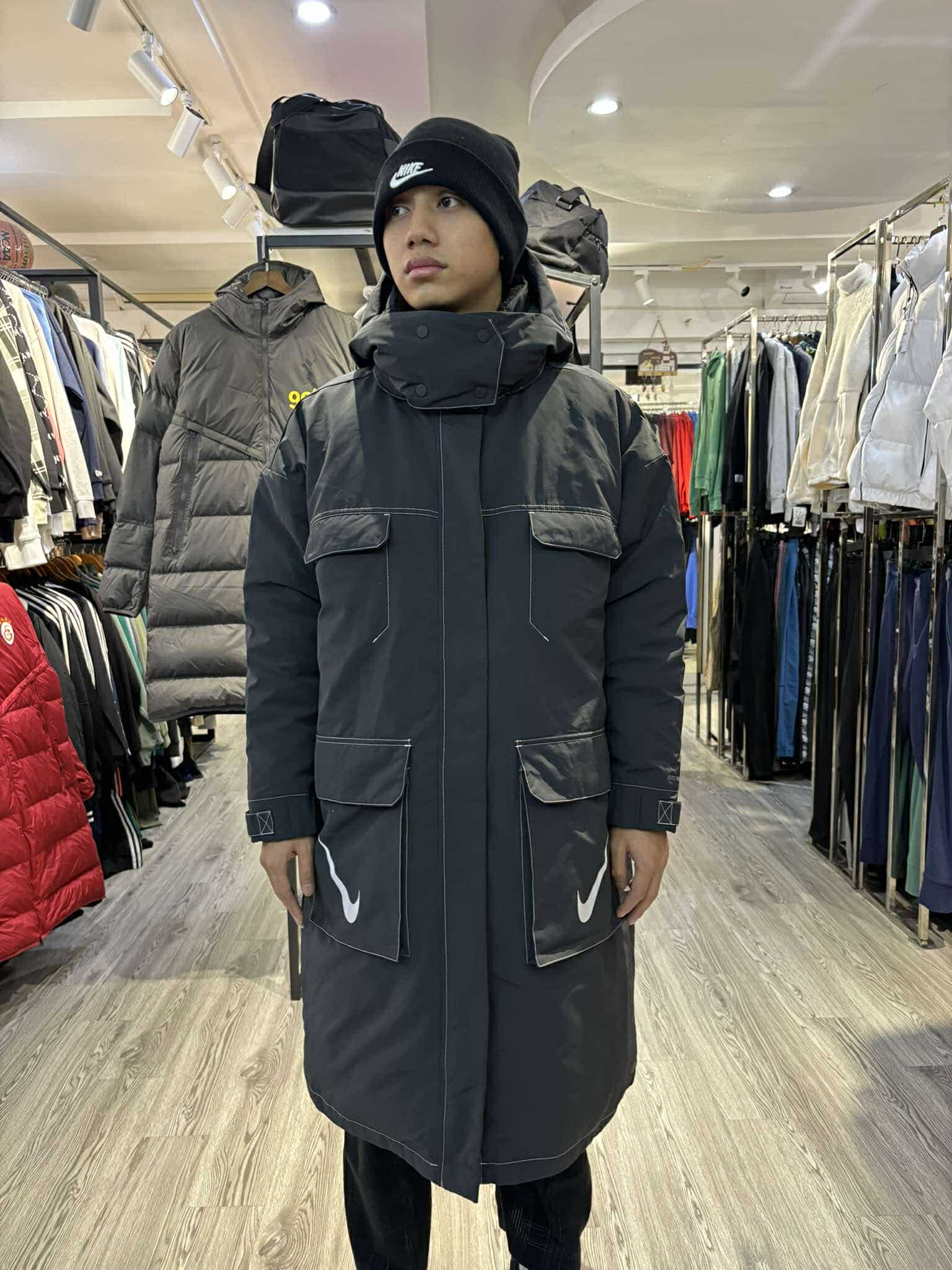 Áo Khoác Chính Hãng - Áo Khoác Nike Trần Bông Trench Coats Men ''Black'' - DJ1980-010