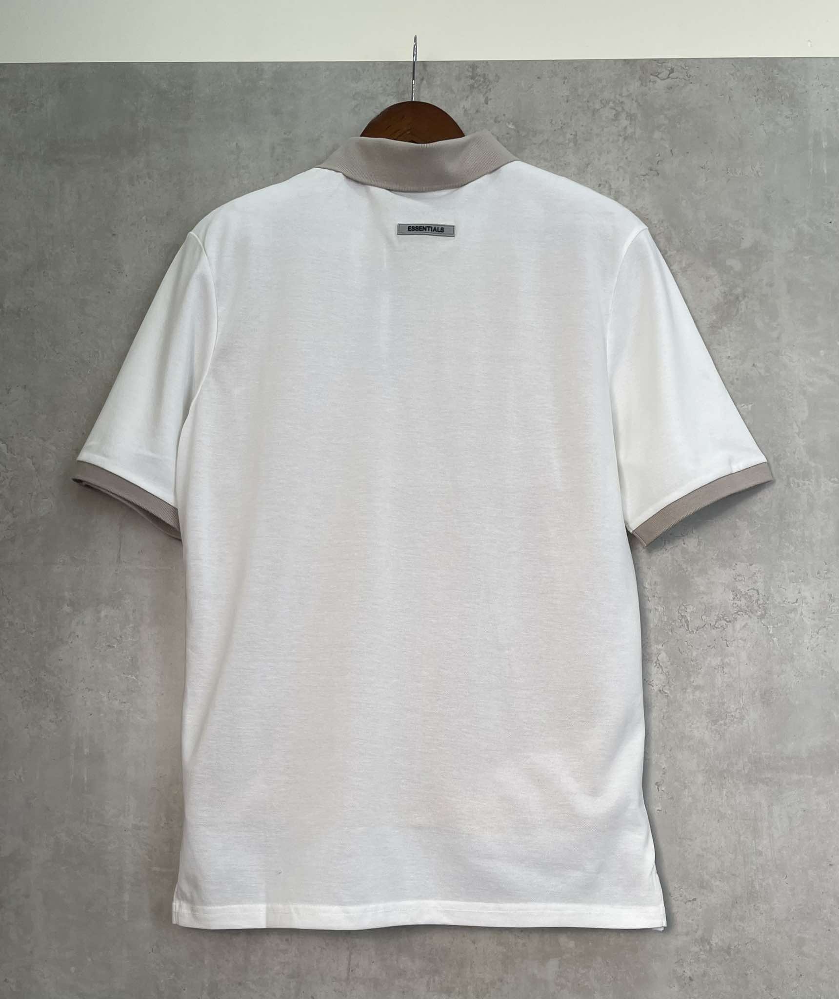 Áo Polo Chính Hãng - Fear of God ESSENTIALS 'White' - FOG100