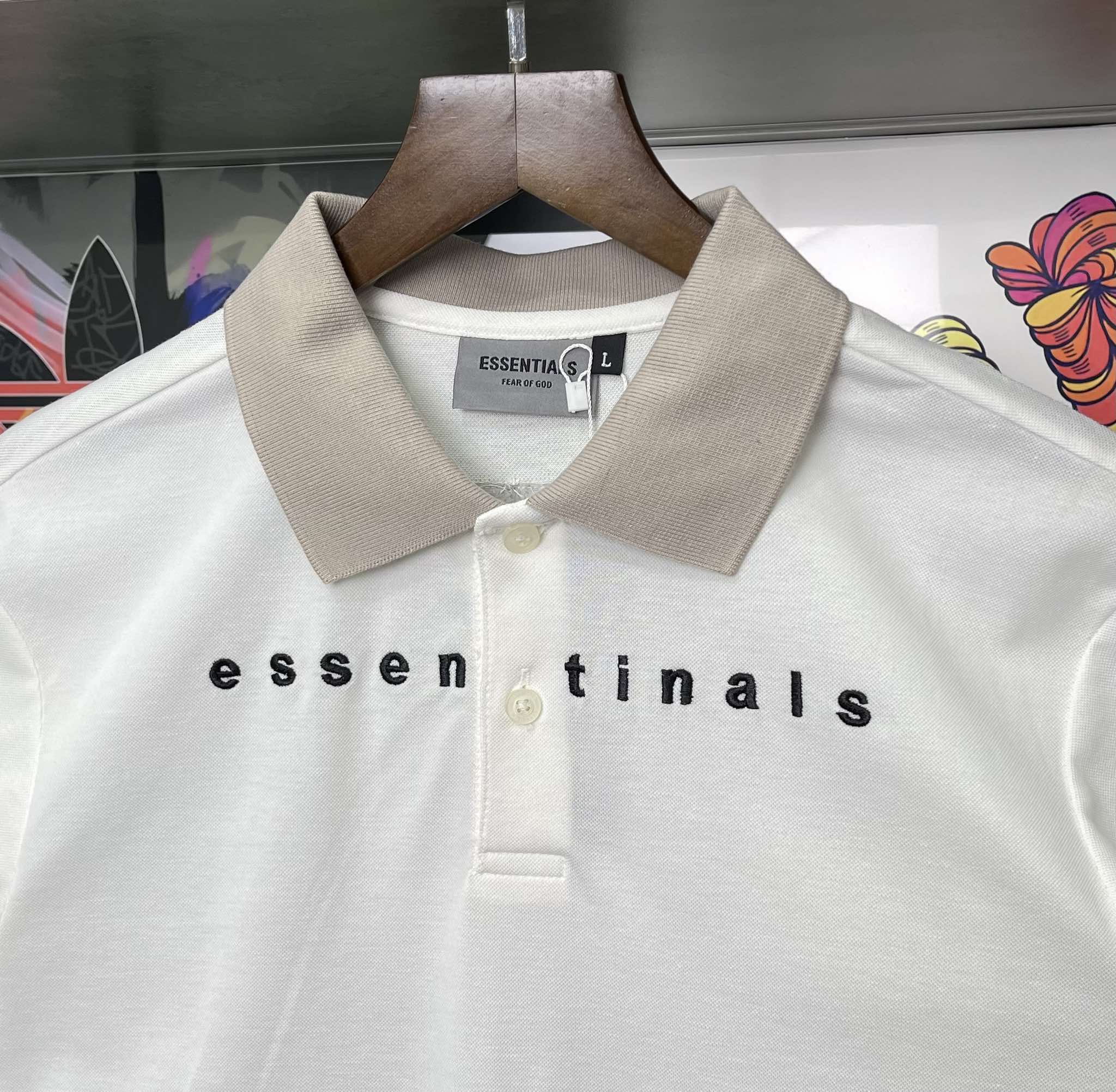 Áo Polo Chính Hãng - Fear of God ESSENTIALS 'White' - FOG100