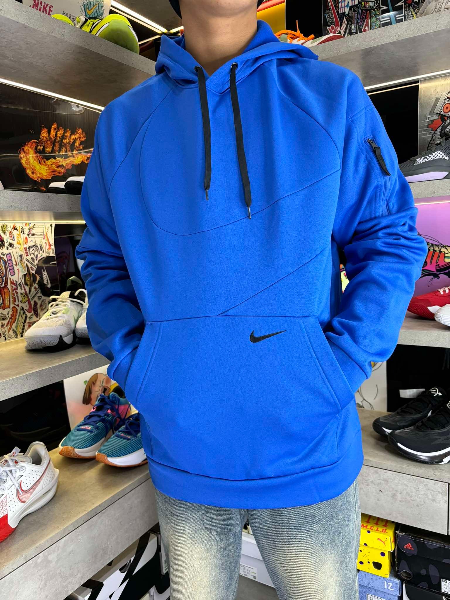 Áo Hoodie Chính Hãng - Nike Therma Fleece Pullover Swoosh Hoodie 'Blue' - DQ5401-480