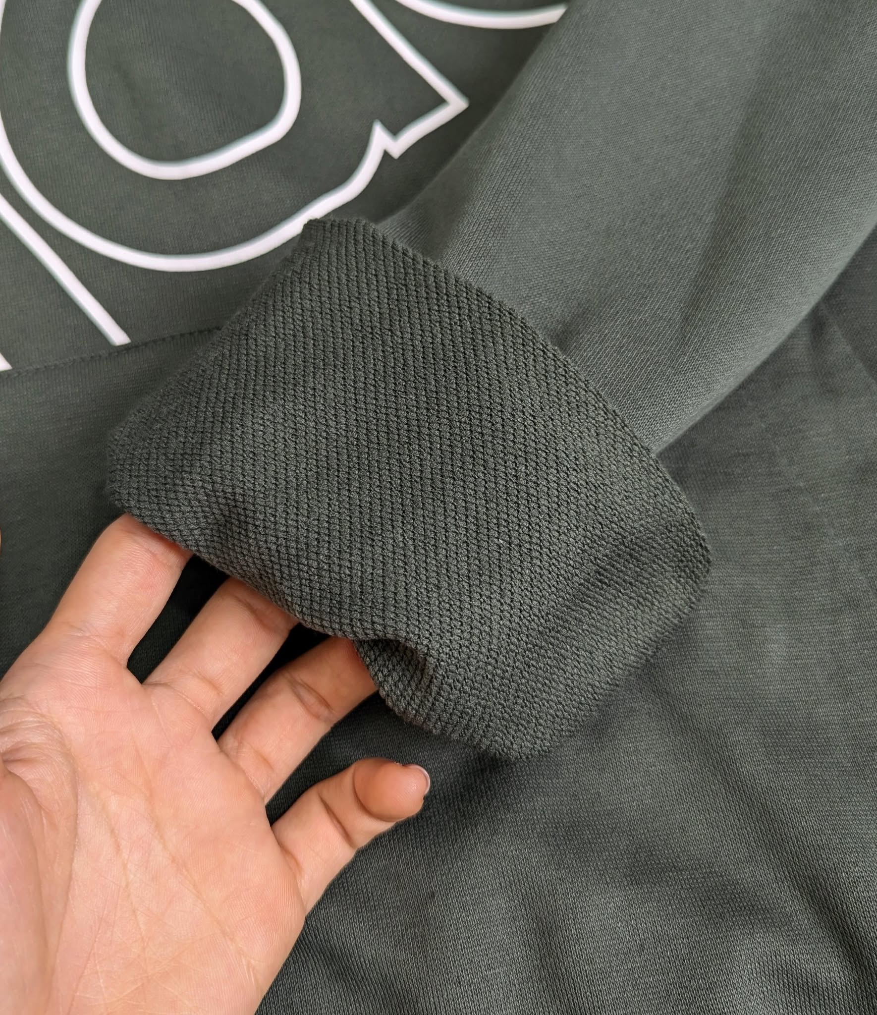 Áo Hoodie Chính Hãng - Adidas Sudadera Con Capucha Giant Logo '' Olive'' - GK9369-395