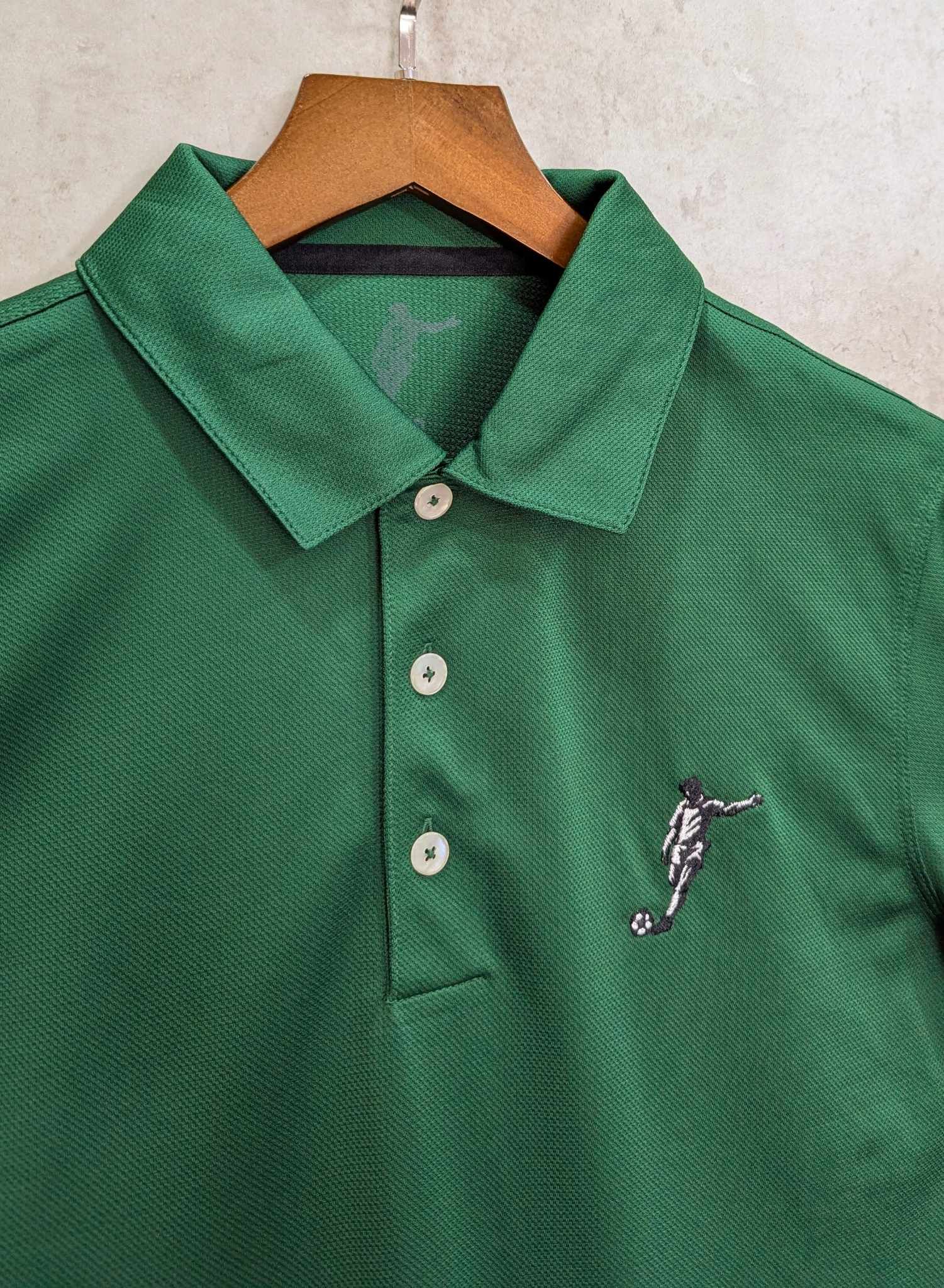 Áo Polo Chính Hãng - Nike Club Logo Football Màu Xanh Lá Cây - CLF-013