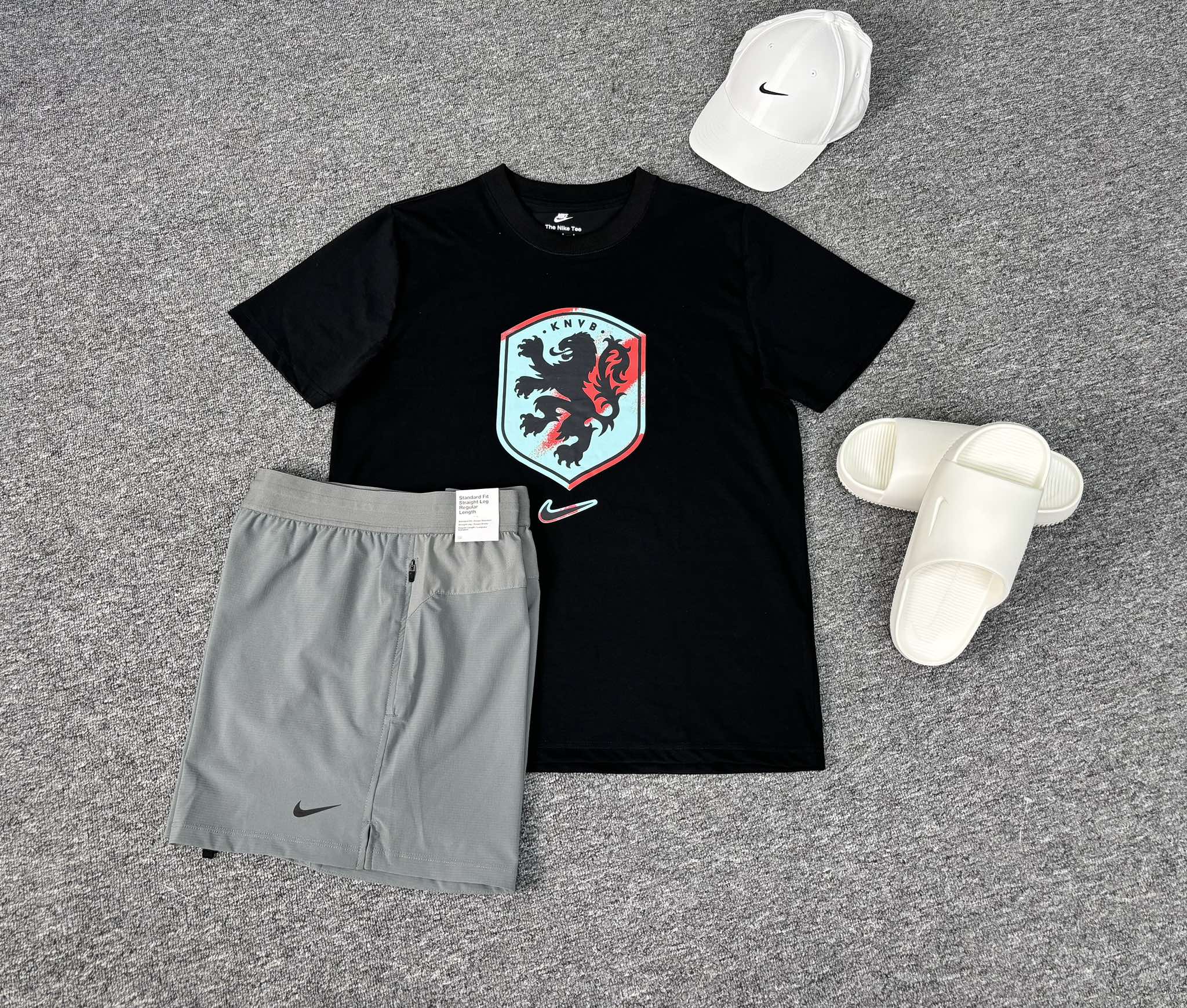 Áo Tshirts Chính Hãng - Nike Netherlands Crest KNVB 2024-2026 noir ' Black' - FV8584-010