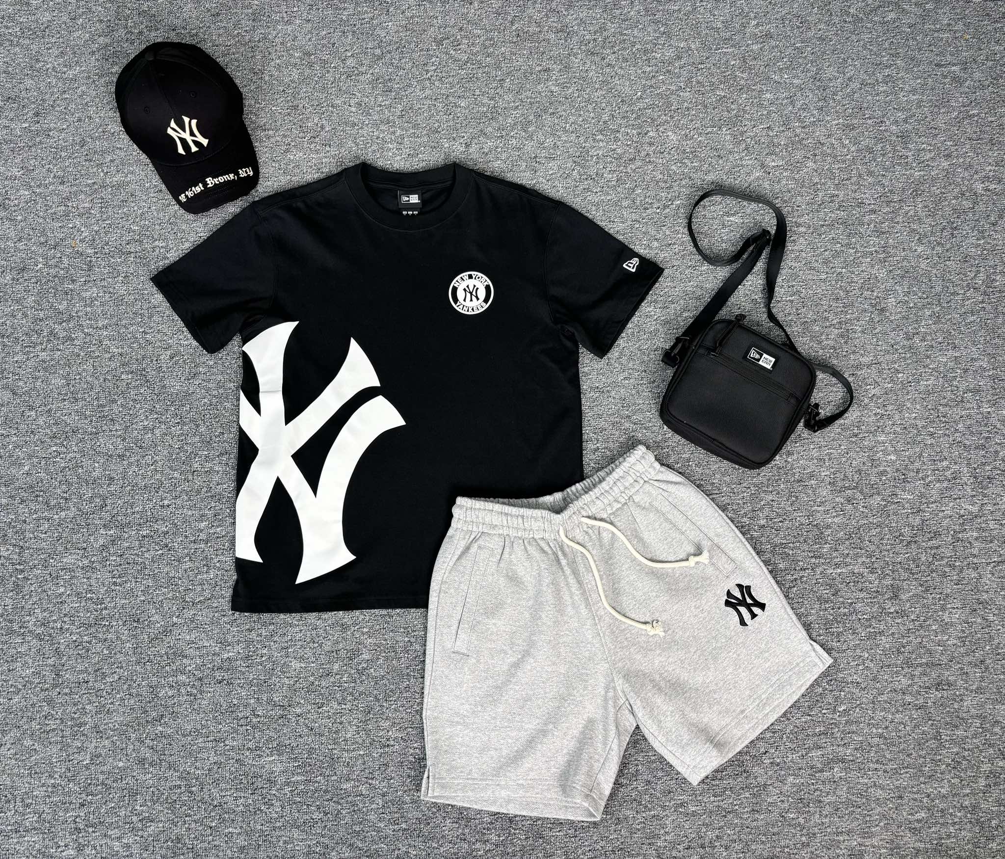 Phụ Kiện Chính Hãng - Mũ MLB Logo NY 161ST 'Black' - 32CPKP941-50L
