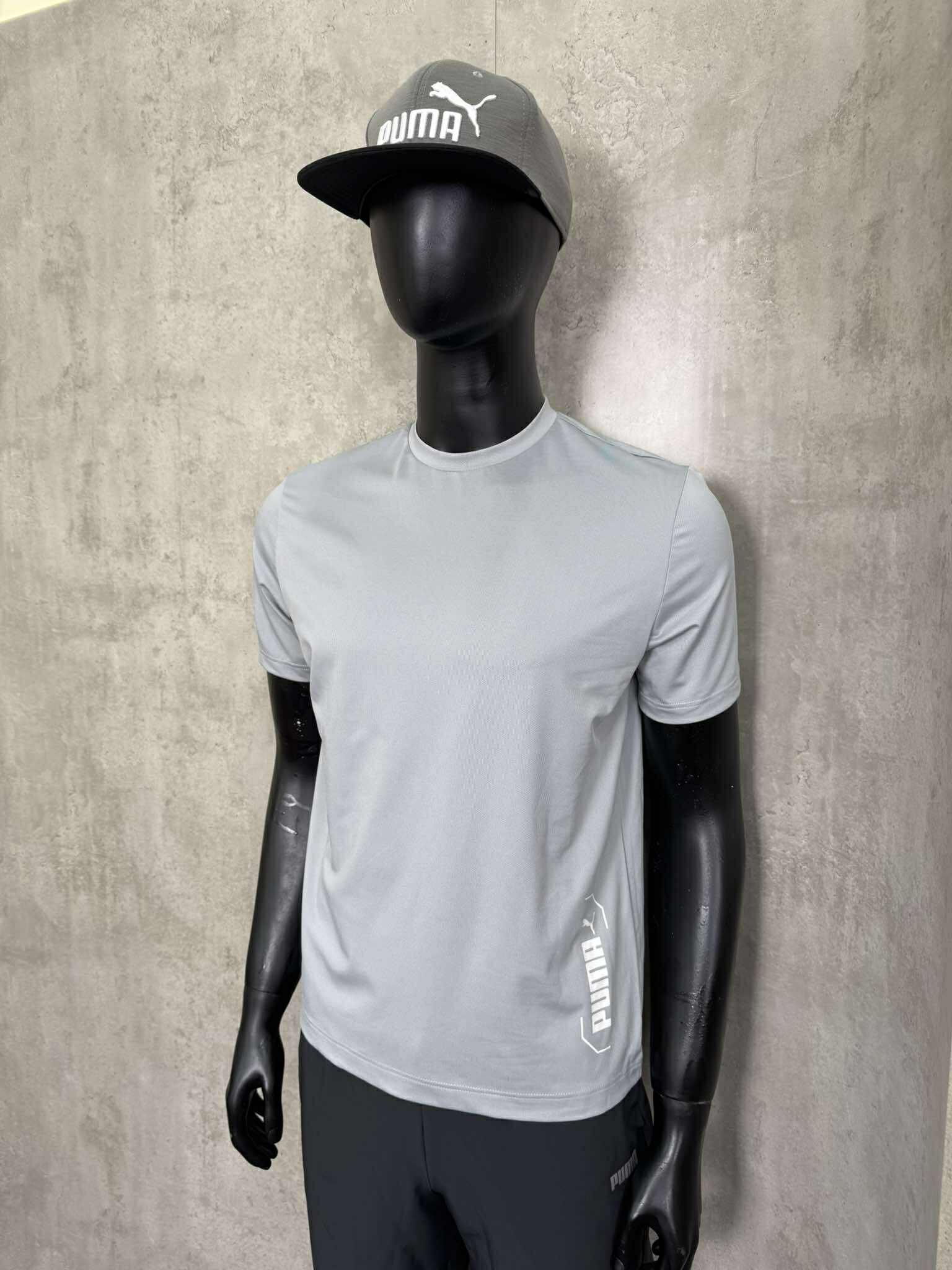 Áo Tshirts Chính Hãng - Puma Studio Man Run Fav Ss Tee 'Xám Nhạt' - 828663-044