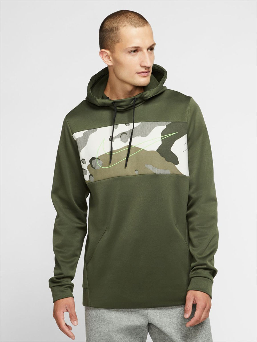 Áo Hoodie Nỉ Nam Niketherma Hoodie Po Camo Green Bv2778-325