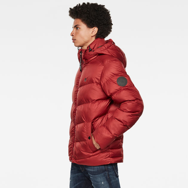 Áo Khoác Phao Nam - G-Star RAW Whistler Hooded Puffer Jacket 'Red' - D14010-B958-5298