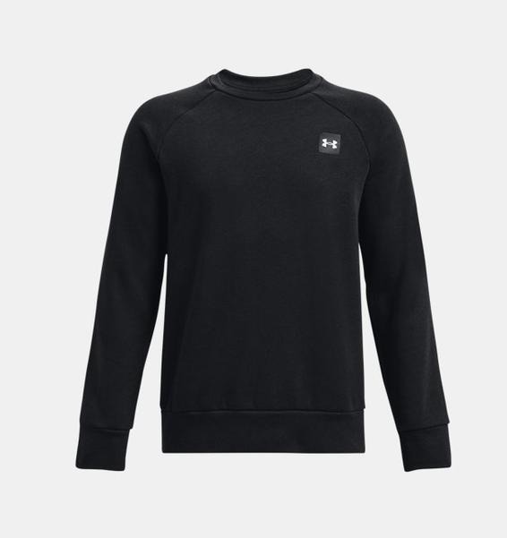 Áo Sweater Chính Hãng - Under Armour Hustle Fleece Crew 'Black'- 1357096-001