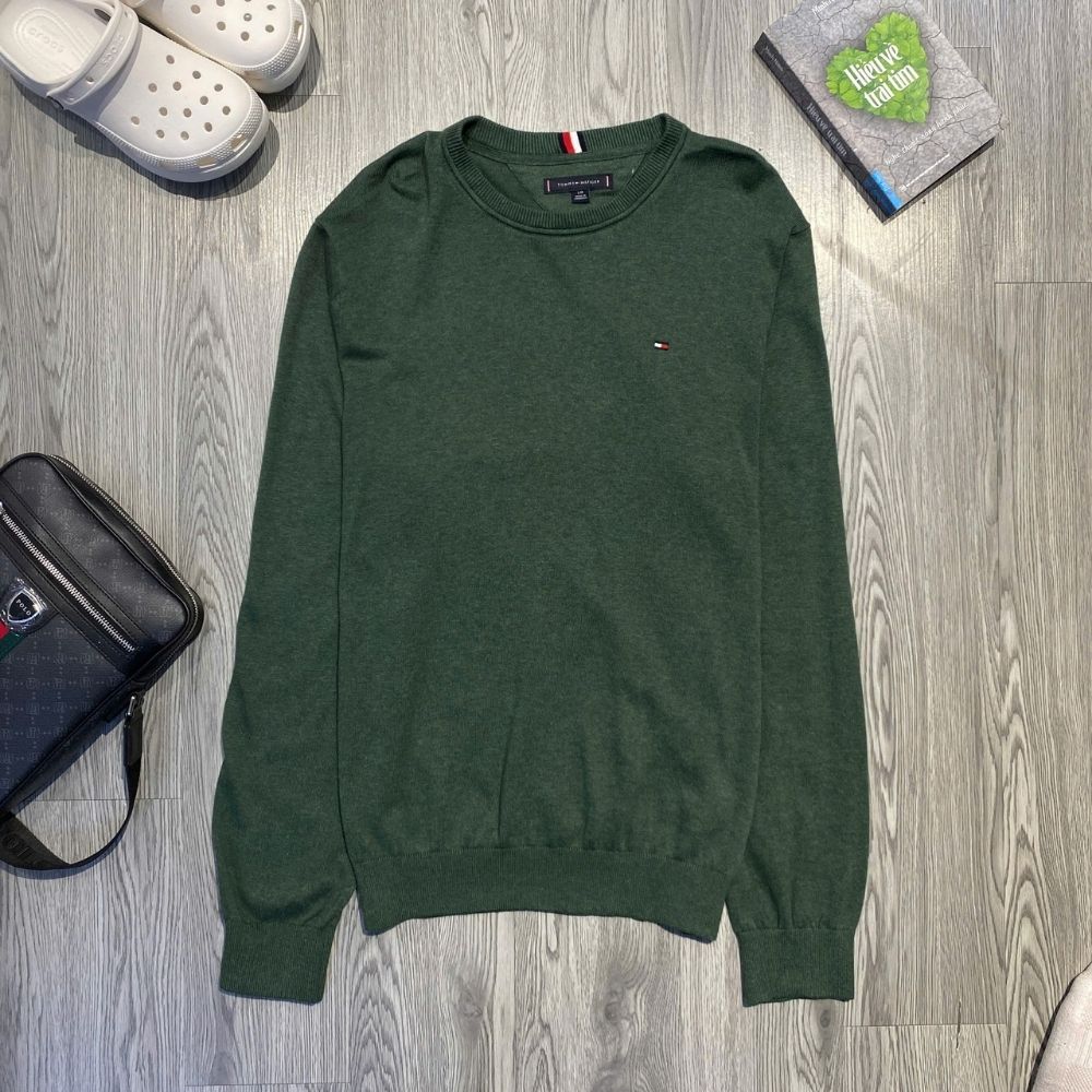Áo Sweater Chính Hãng - Áo Len Tommy Hilfiger 'Green' - 78J8222-08