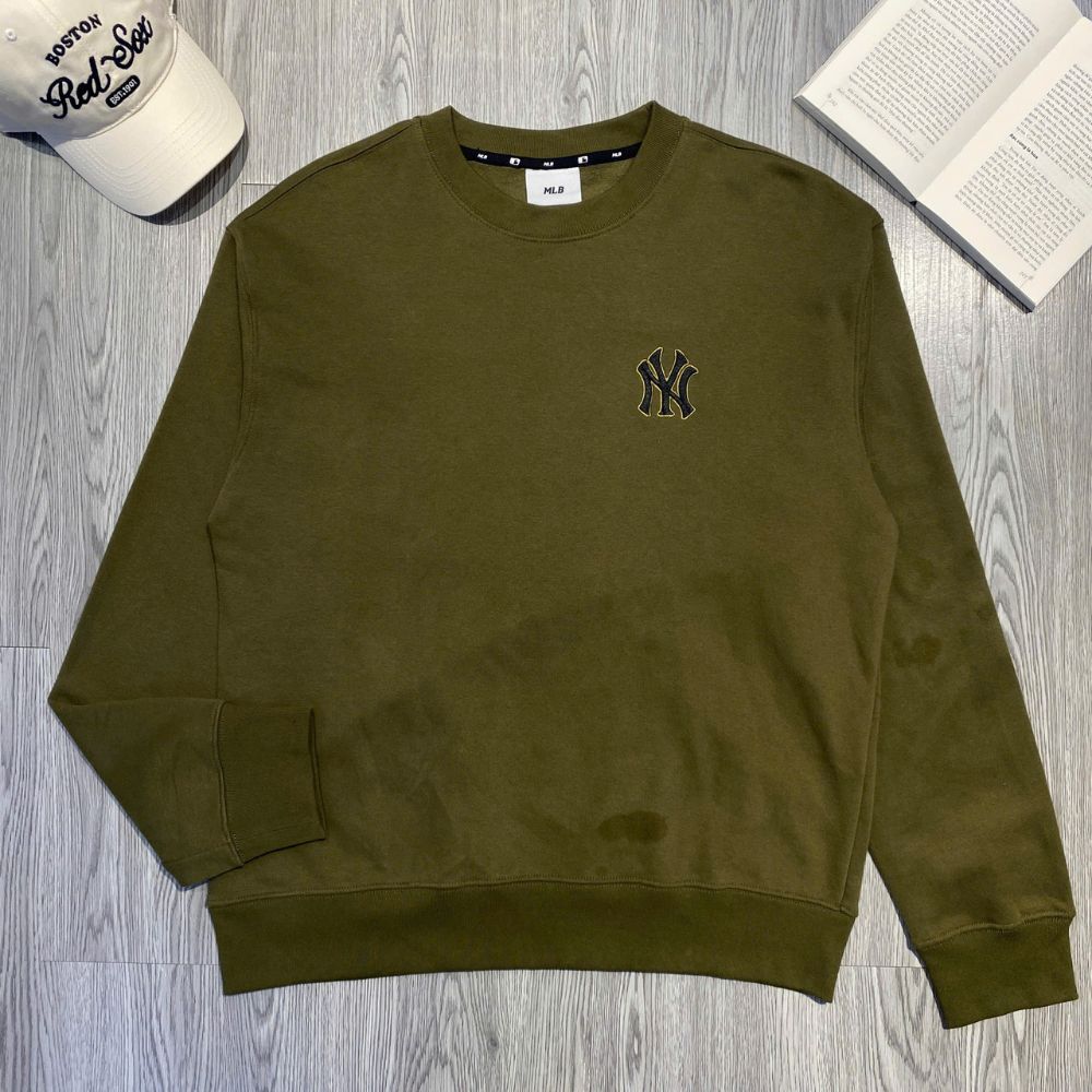Áo Sweater Chính Hãng - Áo MLB New York ''Olive'' - 13943902