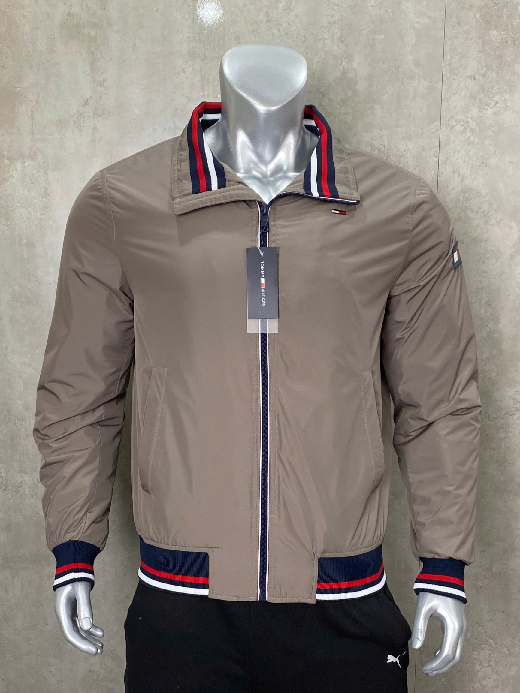 Áo Khoác Chính Hãng - Tommy Hilfiger Zip Basic Casual Bomber Jacket 'CHARCOAL' - DMODMO1383 - 113