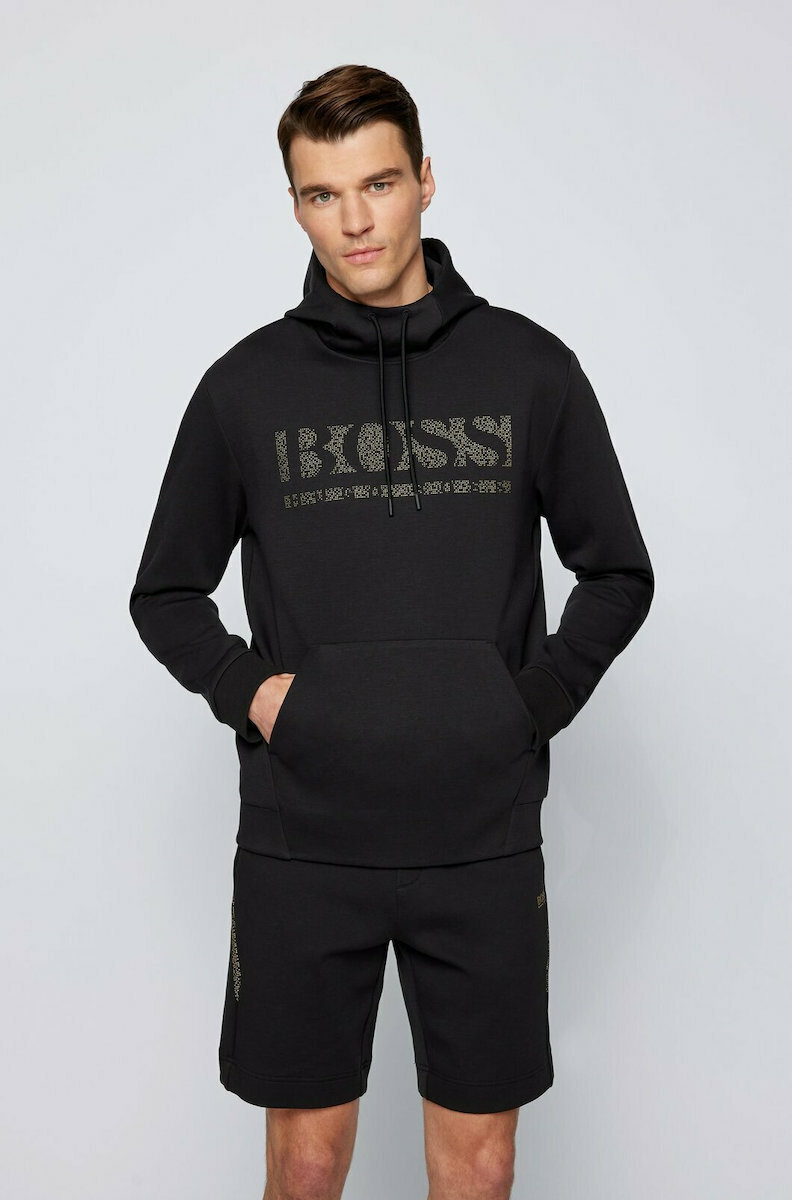 Áo Hoodie Nỉ Thun Hugo Boss Men's Soody 2 Black Logo