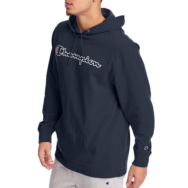 ÁO HOODIE CHÍNH HÃNG - Champion Men's Midweight Hoodie Pullover Navy - T4177-031