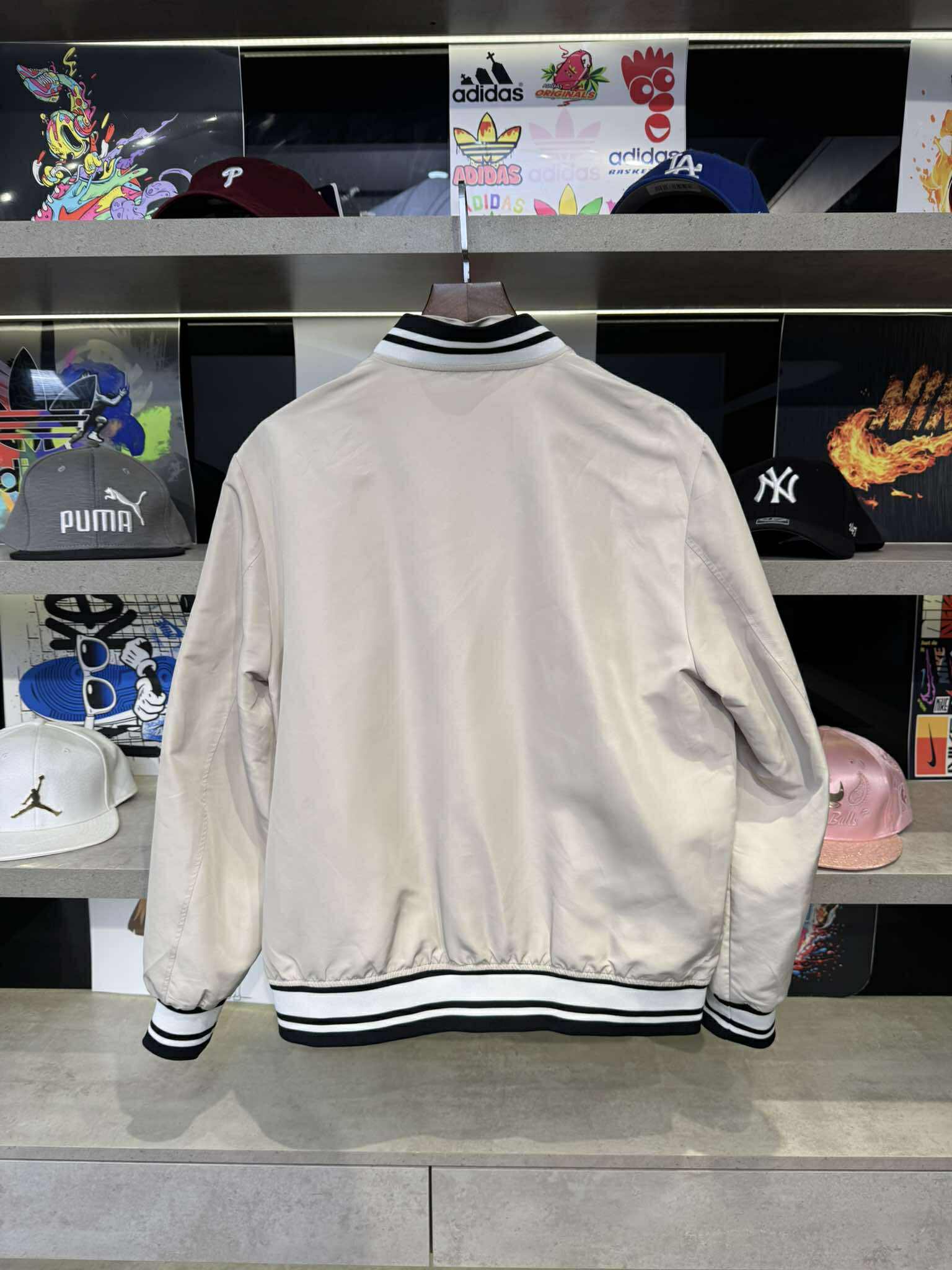 Áo Khoác Chính Hãng - Khoác Gió Bomber National Geographic 'Light Beige' - BNK-568