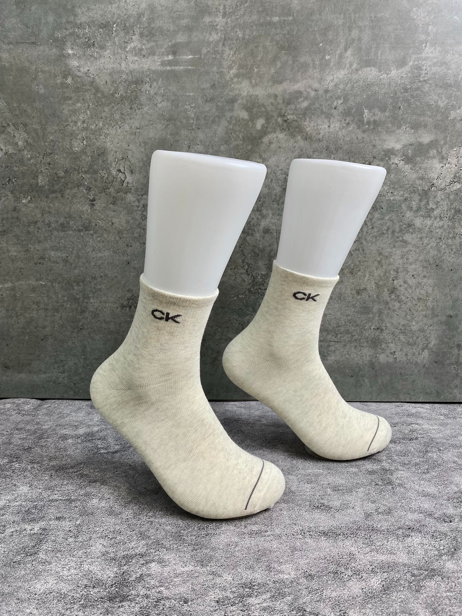 Phụ Kiện Chính Hãng - Calvin Klein Underwear MEN SHORT SOCK 'Beige'  (5đôi/pack) - CK100-031