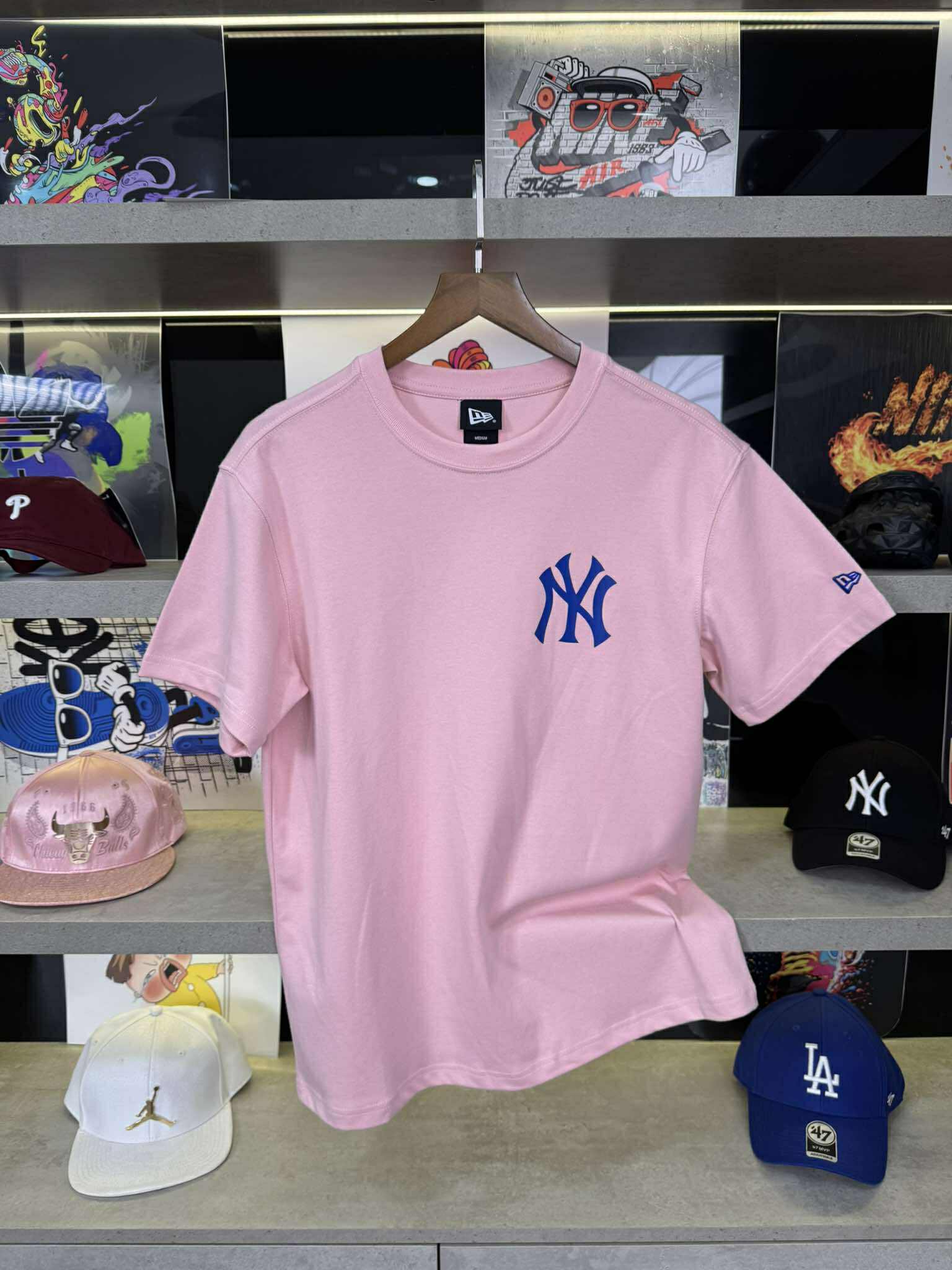 Áo TShirts Chính Hãng - New Era New York Back 'Pink' - 13551070