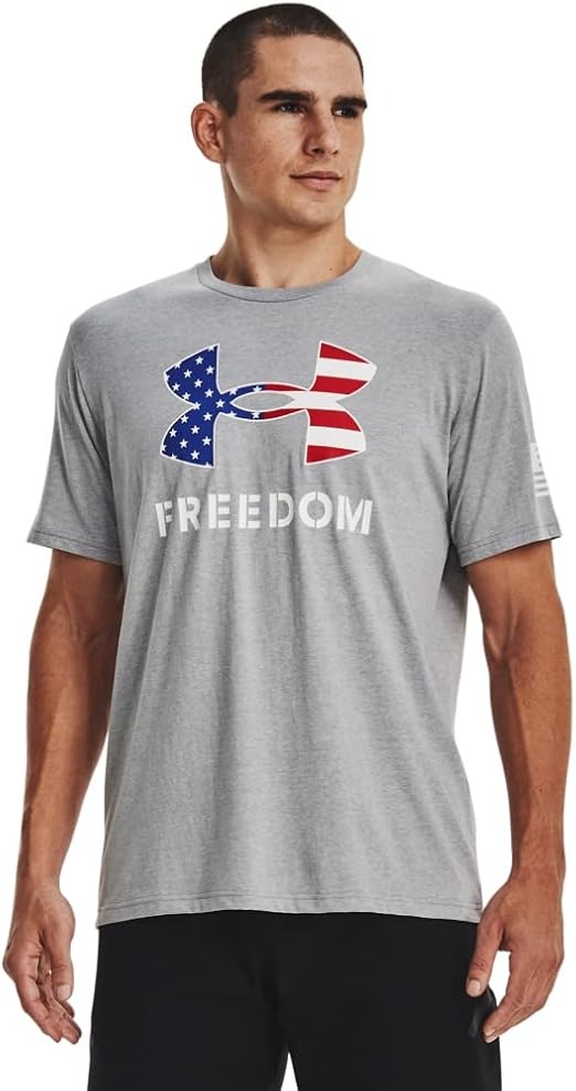 Áo Tshirts Chính Hãng - Under Armour Mens Freedom Logo 'Grey' - 1370811-060