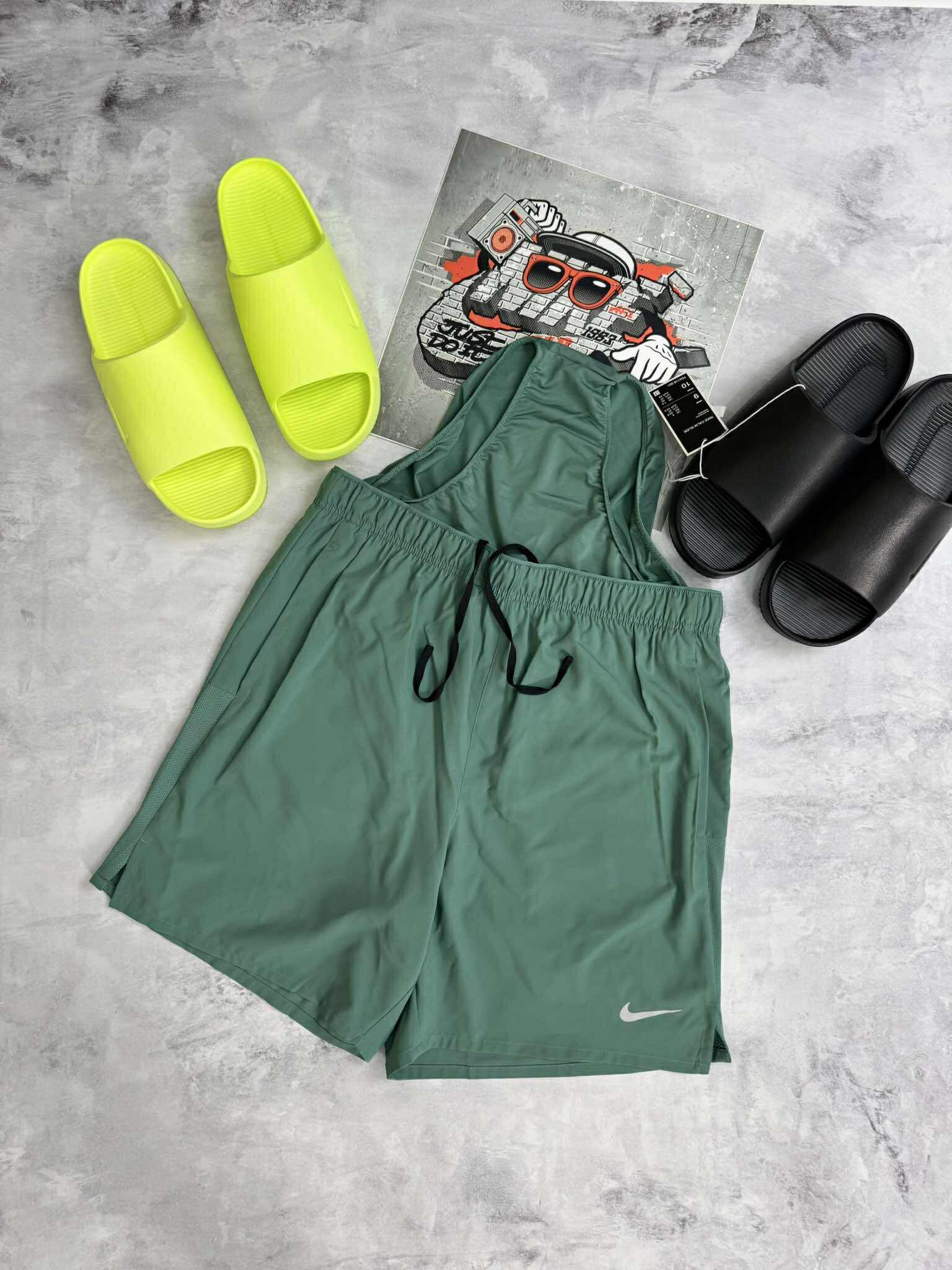 Quần Shorts Chính Hãng - Nike Dri-FIT Kèm Boxer 5in/7in/9in ''Xanh''- AN2123-016