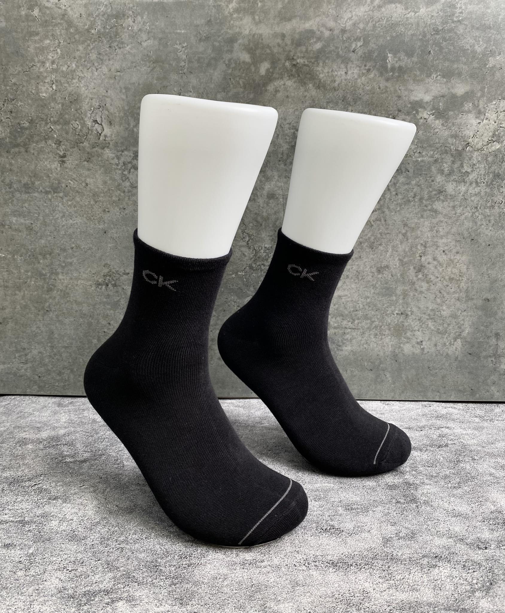 Phụ Kiện Chính Hãng - Calvin Klein Cotton Low-Cut Socks 'Black'  (3 đôi/pack) - CK101