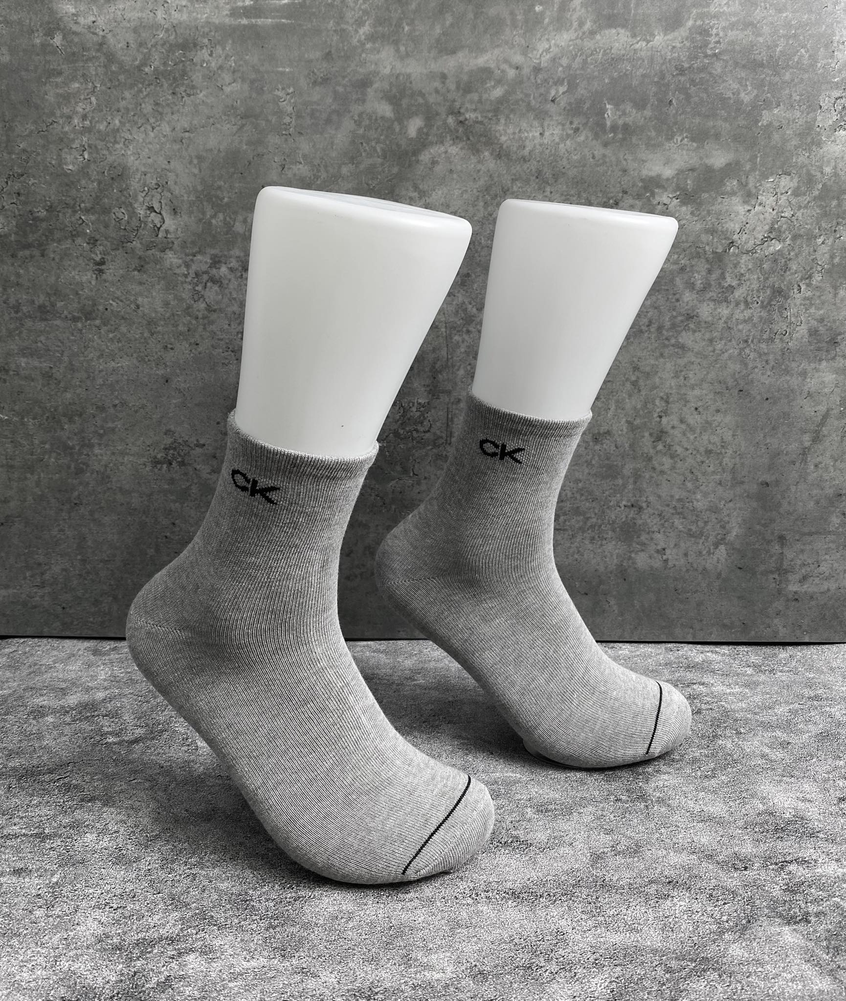Phụ Kiện Chính Hãng - Calvin Klein Underwear MEN SHORT SOCK 'Grey' (5đôi/pack) - CK100-016