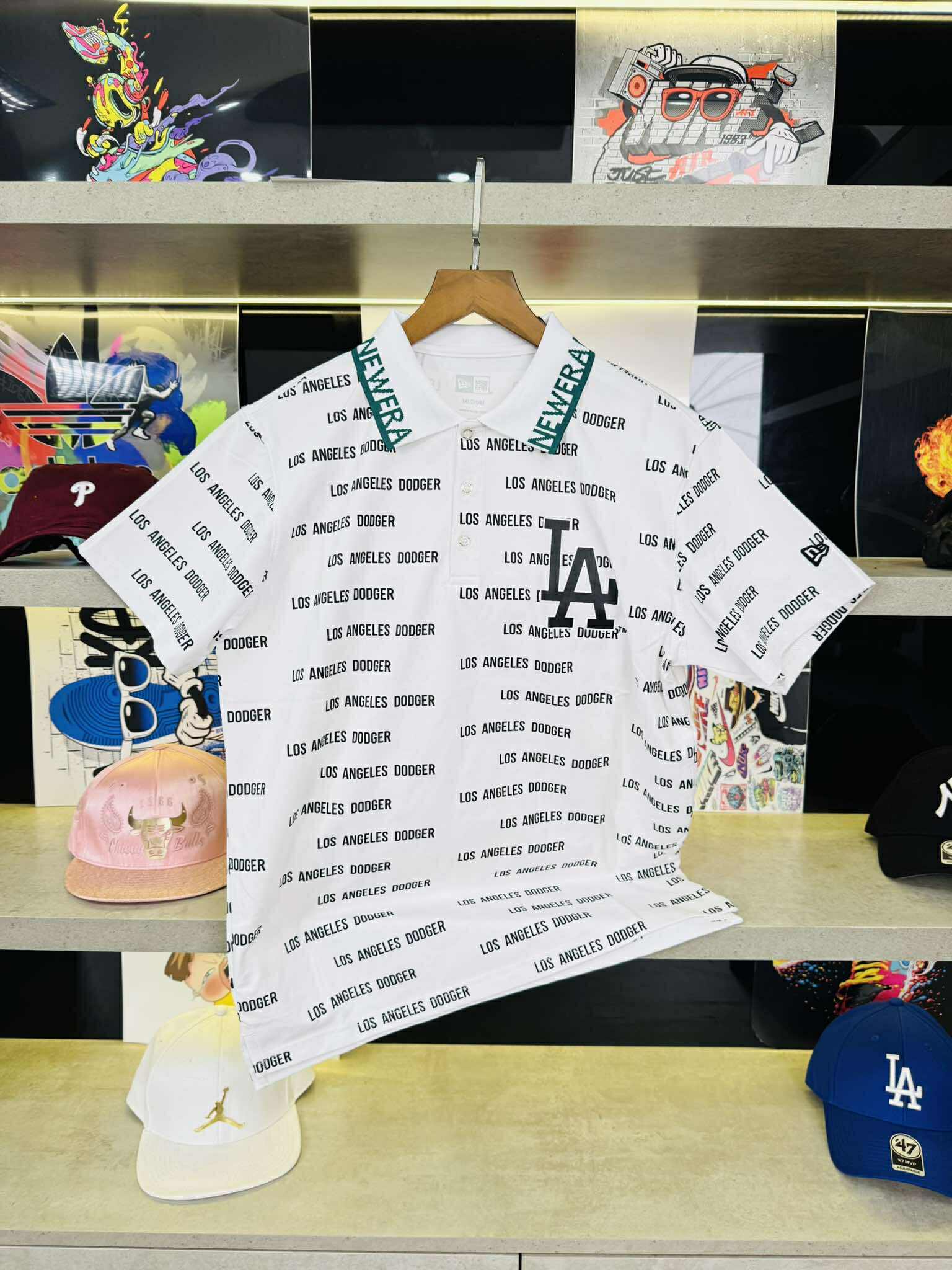 Áo Polo Chính Hãng - Newera Polo Los Angeles Dodger 'White' - 14539965