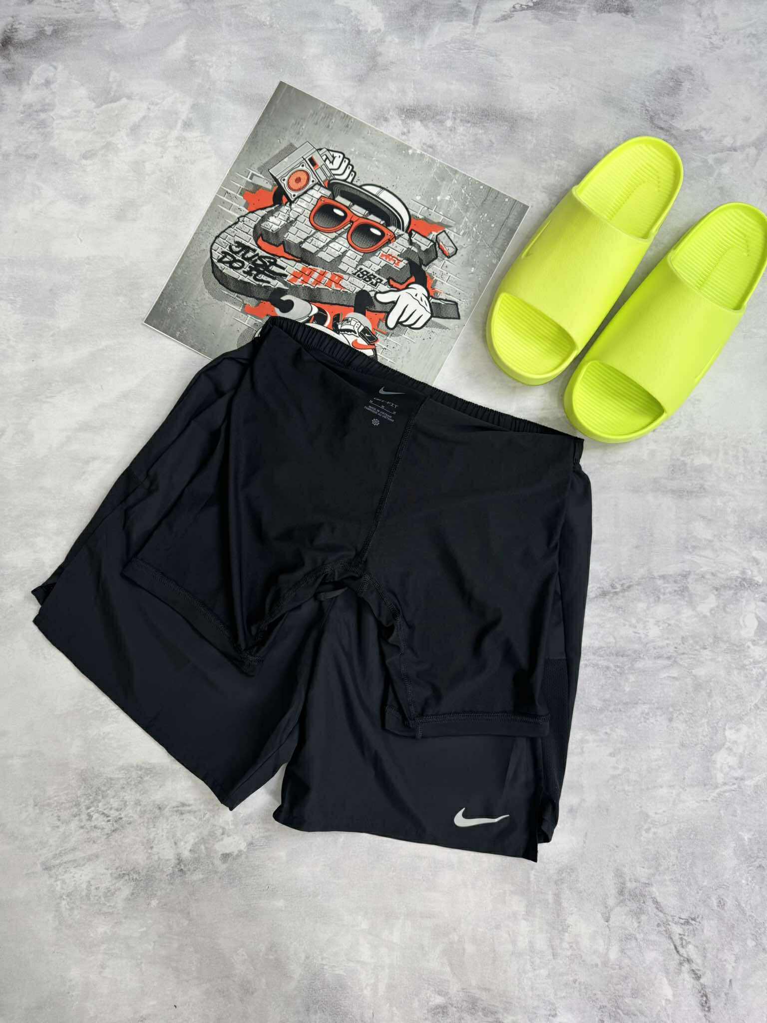 Quần Short Chính Hãng - Nike Running Dri-fit 2in1 Kèm Sịp 5in/7in/9in 'Black' - DV9363