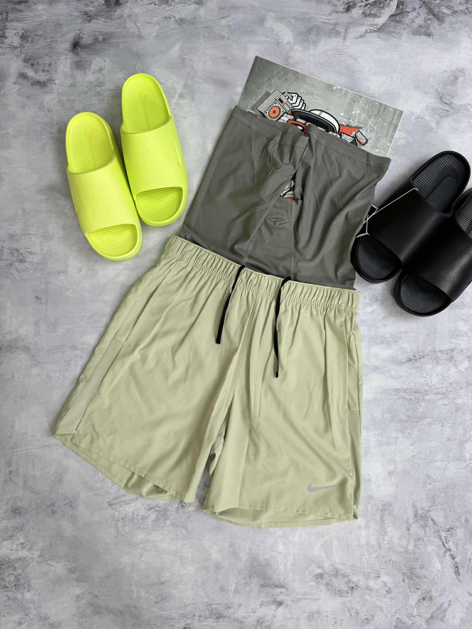 Quần Short Chính Hãng - Nike Training 2in1 Kèm Sịp 5in/7in/9in 'Xanh Mạ' - CJ120