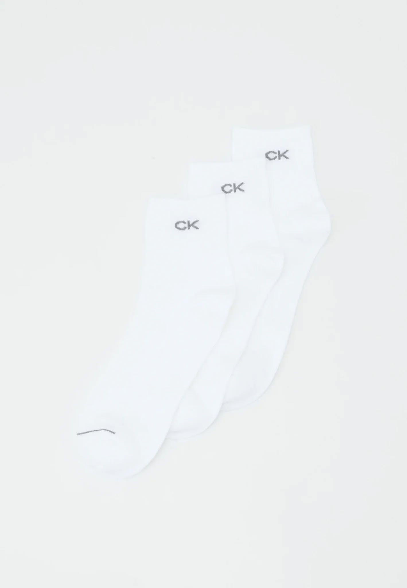 Phụ Kiện Chính Hãng - Calvin Klein Underwear MEN SHORT SOCK 'White' ( 5đôi/pack) - CK100-WH
