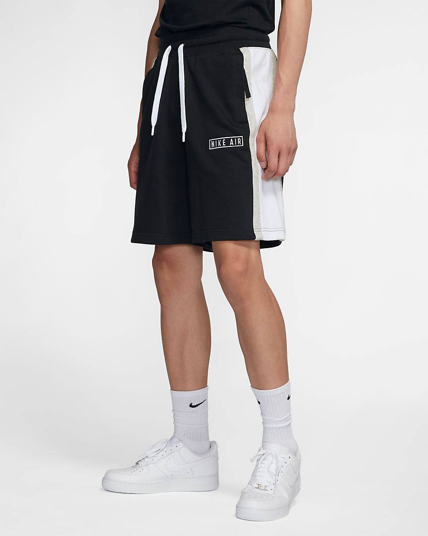 Quần Short Chính Hãng - Nike Air French Terry Draws Zipper 'Black' - CJ9948-010