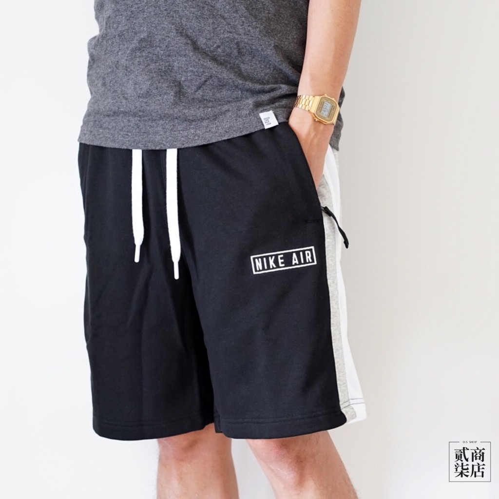 Quần Short Chính Hãng - Nike Air French Terry Draws Zipper 'Black' - CJ9948-010