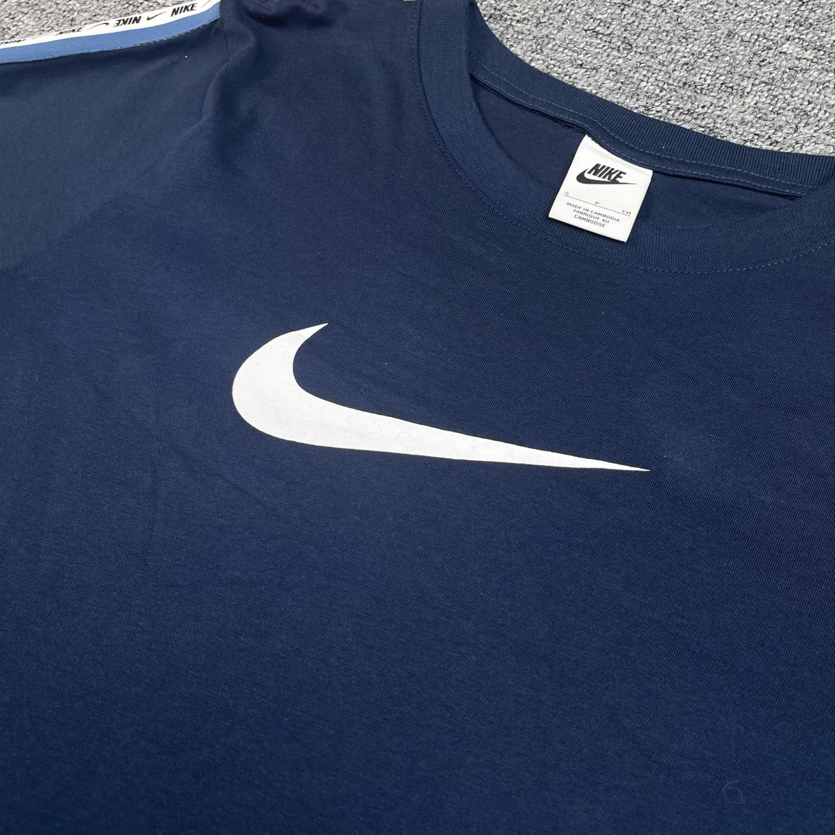 Áo Tshirts Chính Hãng - Nike Swoosh Casual Navy - DM4685-407