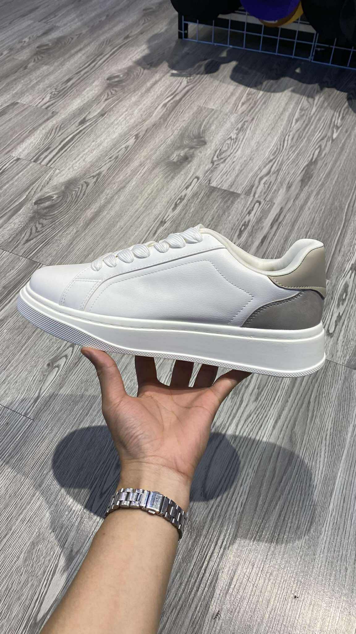 Giày Casual Chính Hãng - Giày sneaker Zara chính hãng Beige White Platform - 2248-620-102